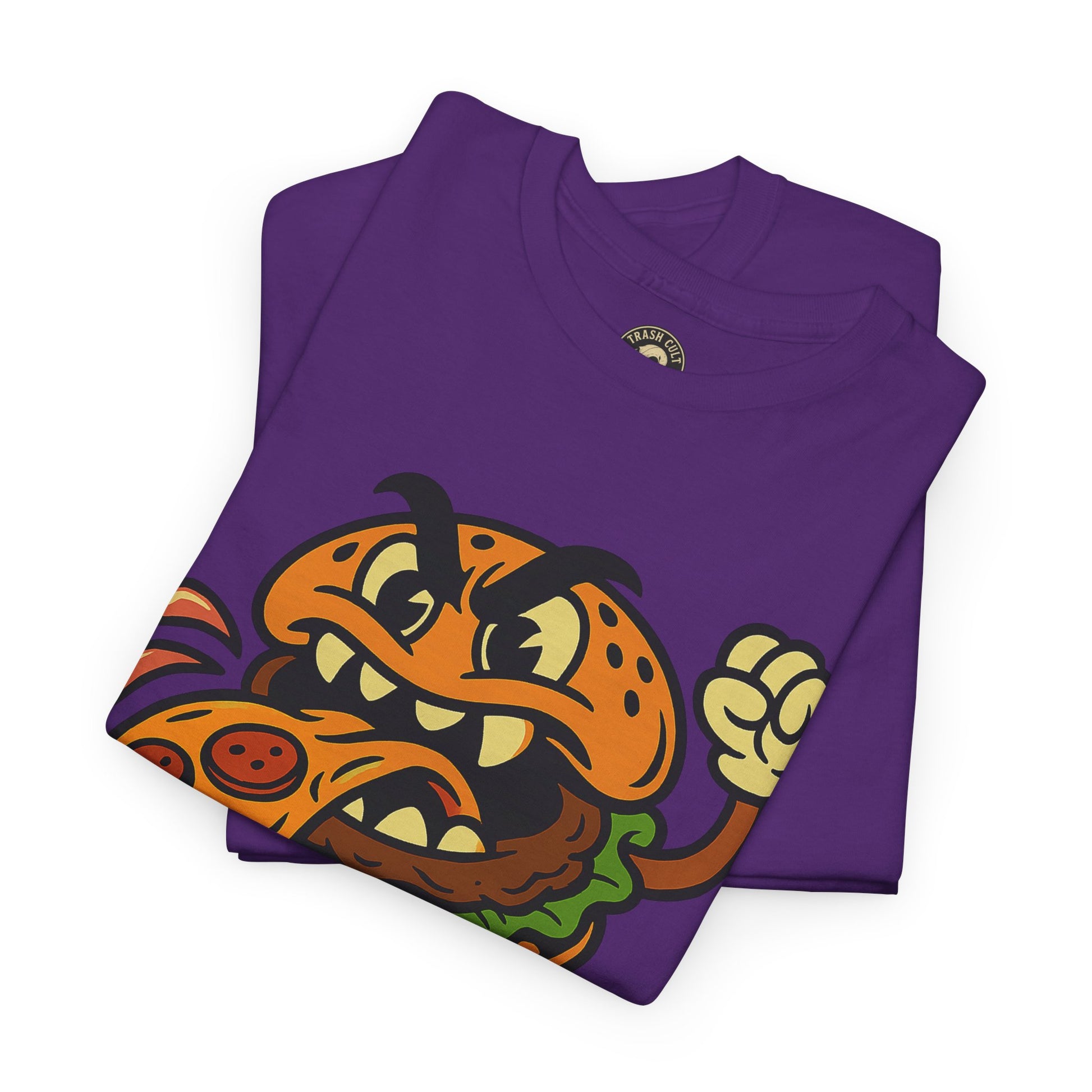 Angry Burger Pizza Spitter Tee – Trash Cult Supply Co | Gildan 5000 Shirt