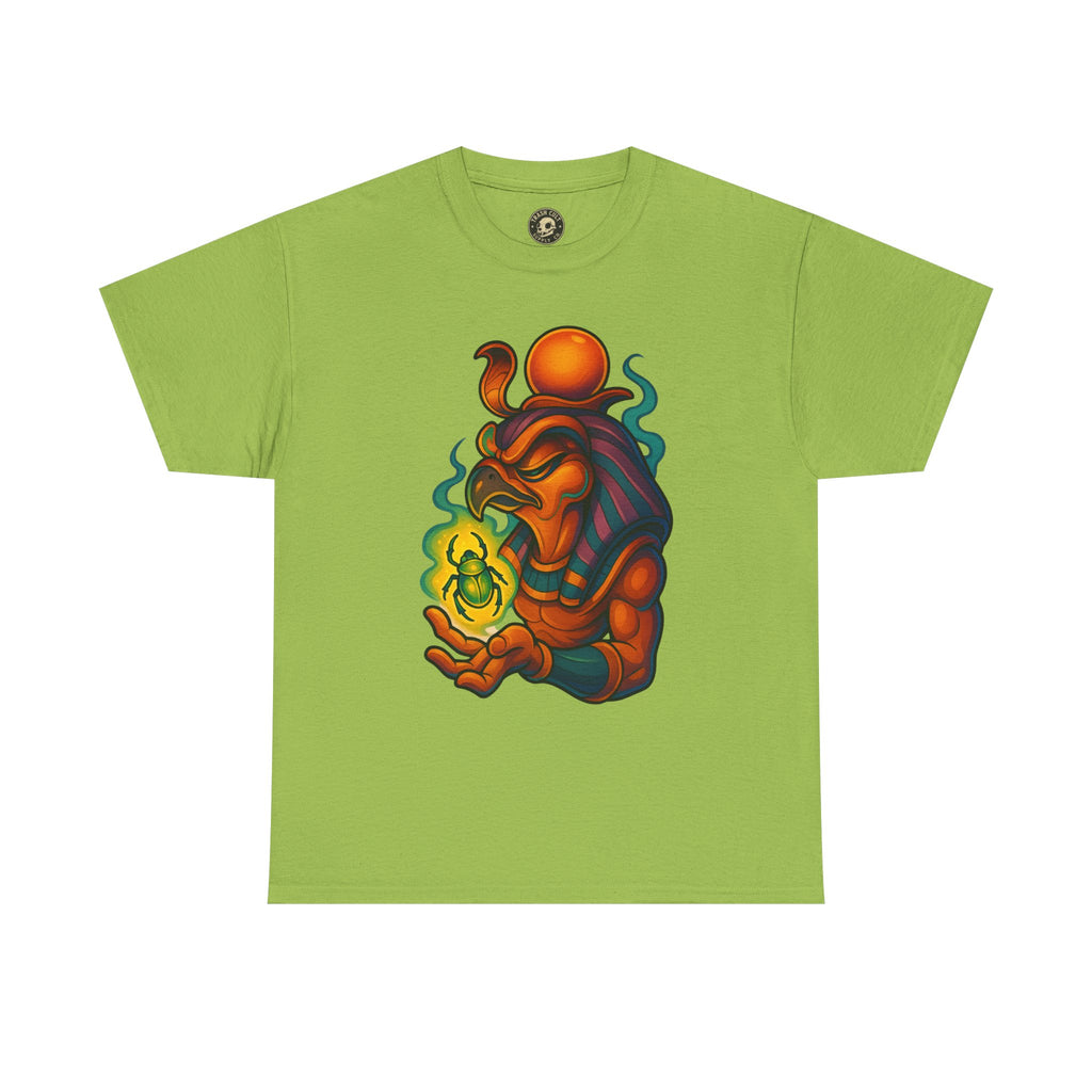 Mystical Guardian Unisex Heavy Cotton Tee, Graphic T-Shirt, Bohemian Style, Unique Fashion, Gift for Fans, Statement Tee