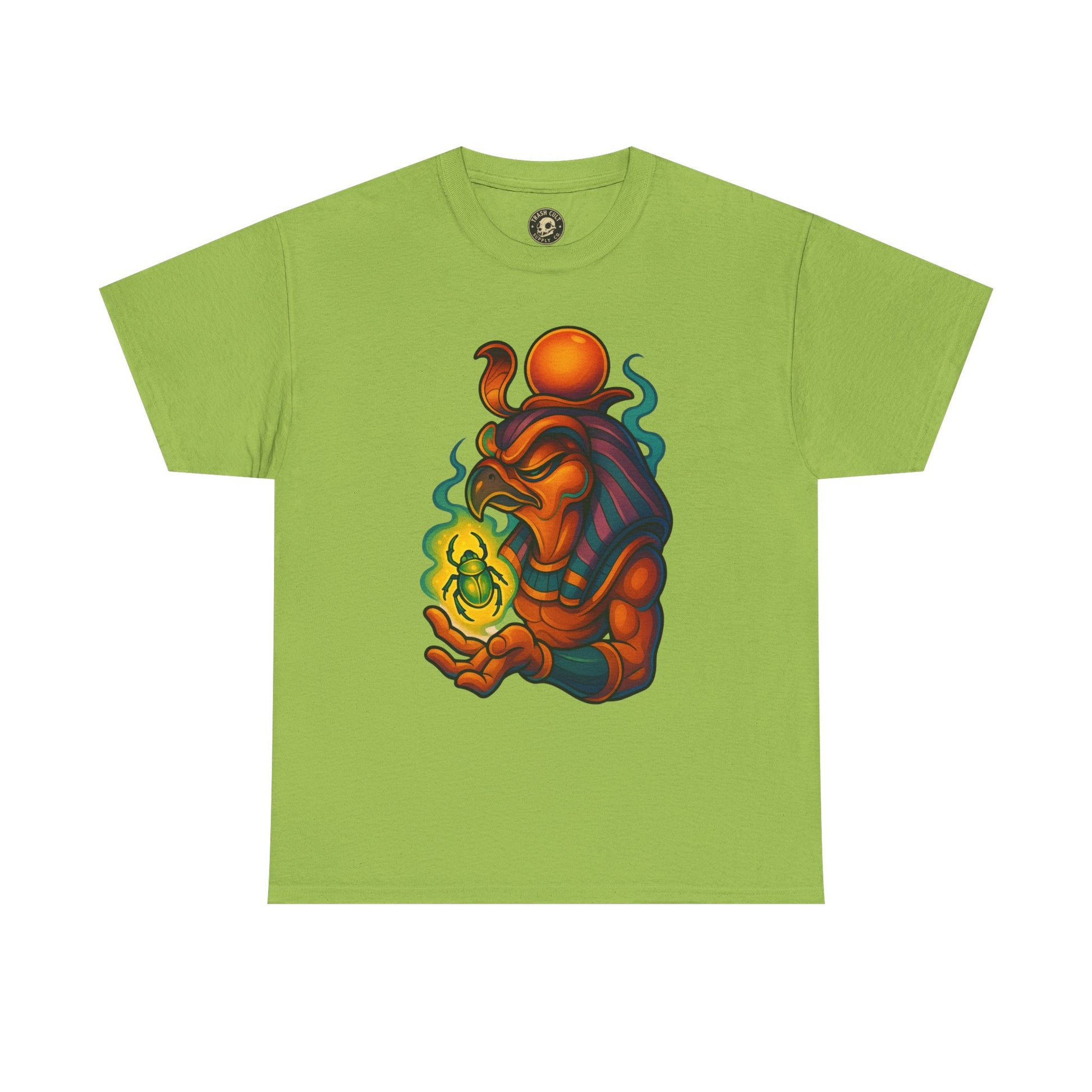 Mystical Guardian Unisex Heavy Cotton Tee, Graphic T-Shirt, Bohemian Style, Unique Fashion, Gift for Fans, Statement Tee