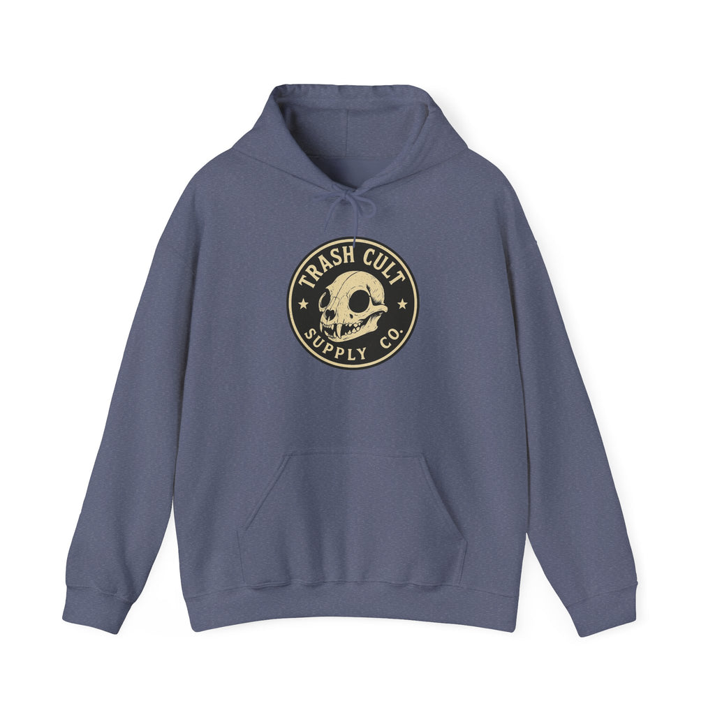 Trash Cult Hooded Sweatshirt, Unisex Hoodie with Skull Design, Perfect for Casual Wear, Gifts for Friends, Cozy Fashion