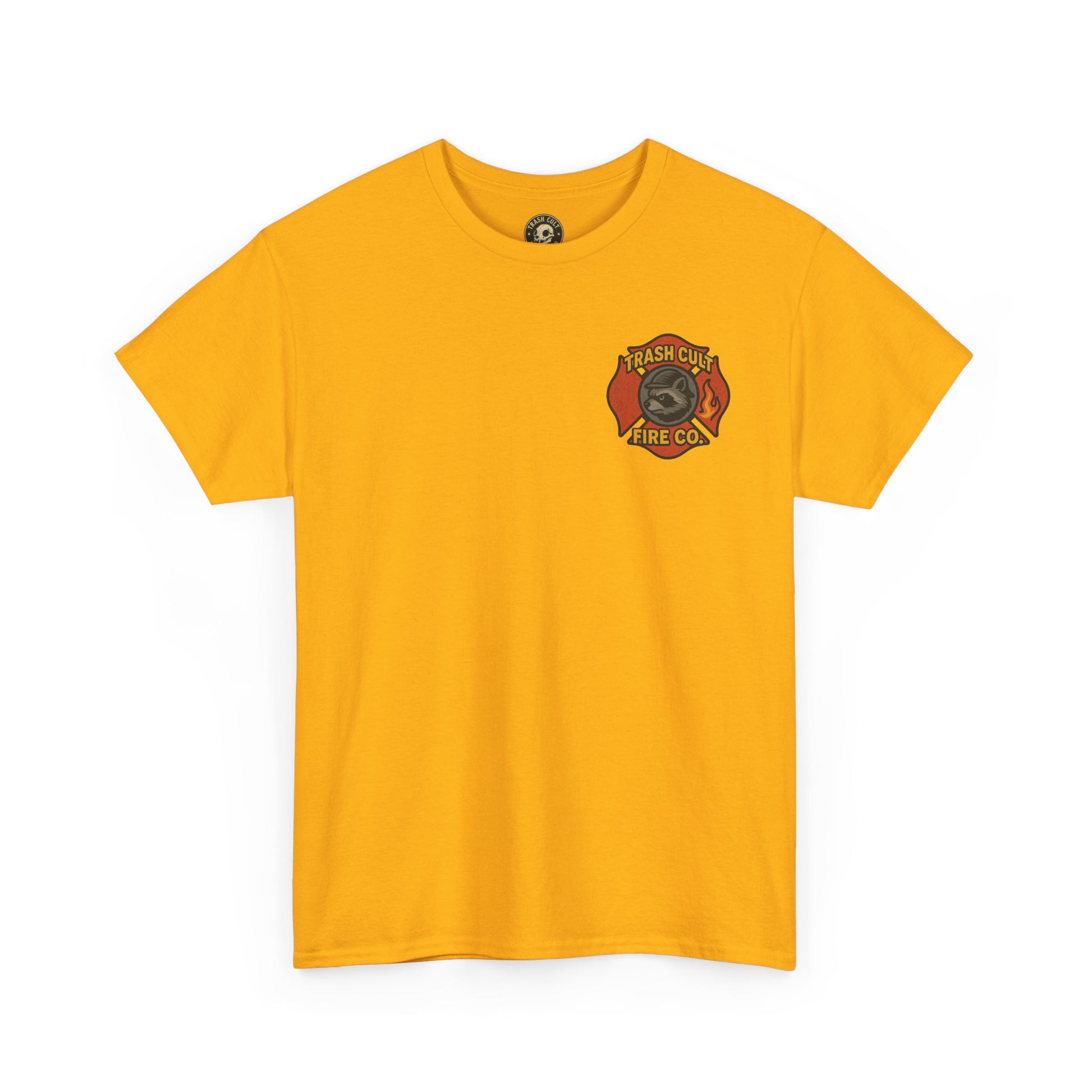Trash Cult Fire Co. Unisex Tee - Quirky Raccoon Design, Fun Gift, Casual Wear, Firefighter Humor, Unique Apparel