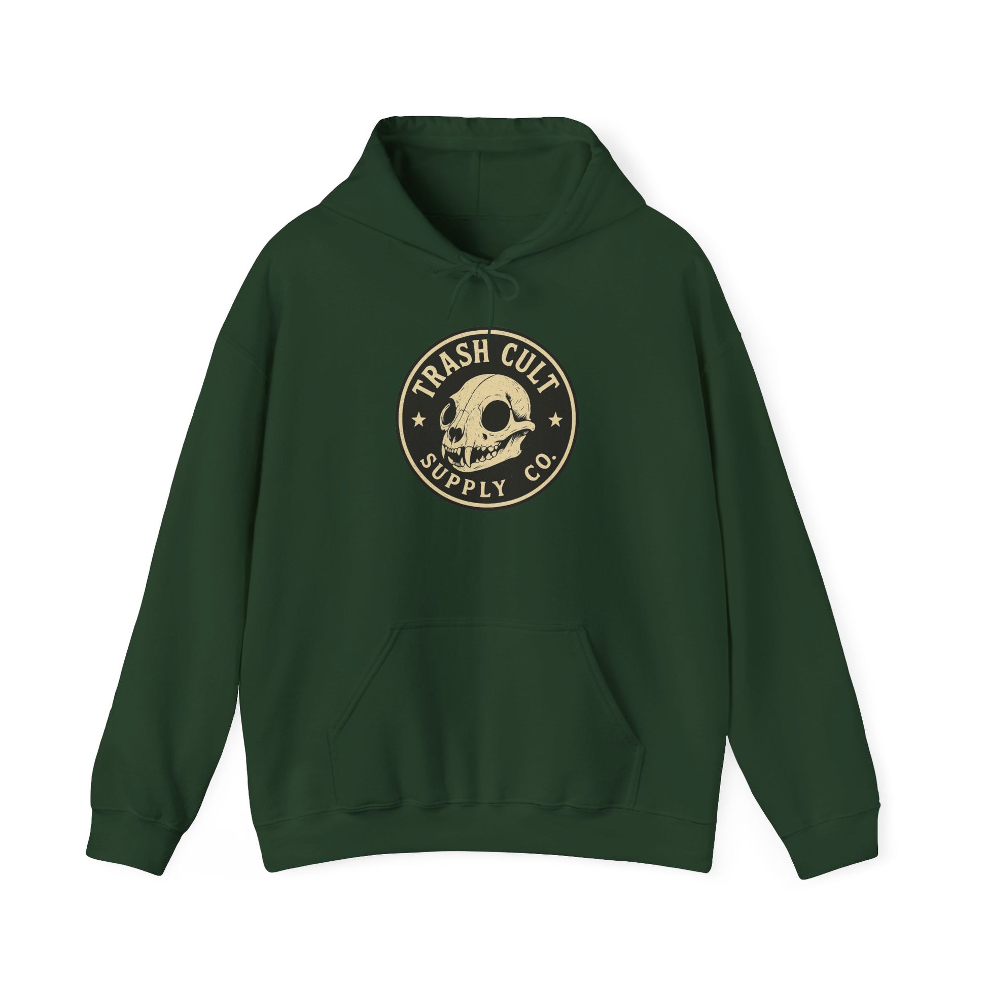 Trash Cult Hooded Sweatshirt, Unisex Hoodie with Skull Design, Perfect for Casual Wear, Gifts for Friends, Cozy Fashion