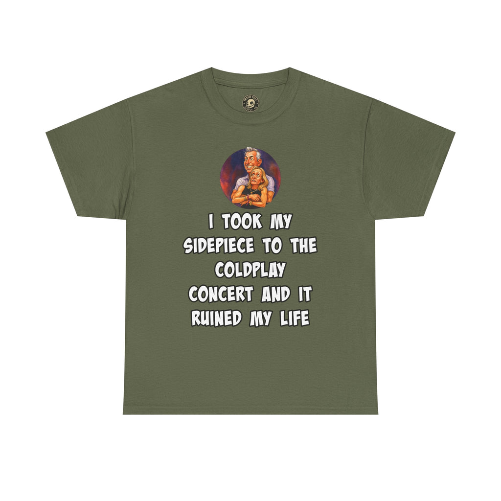 Funny CEO Concert Shirt – “I Took My Sidepiece to the Coldplay Concert” Meme Tee – Gildan 5000