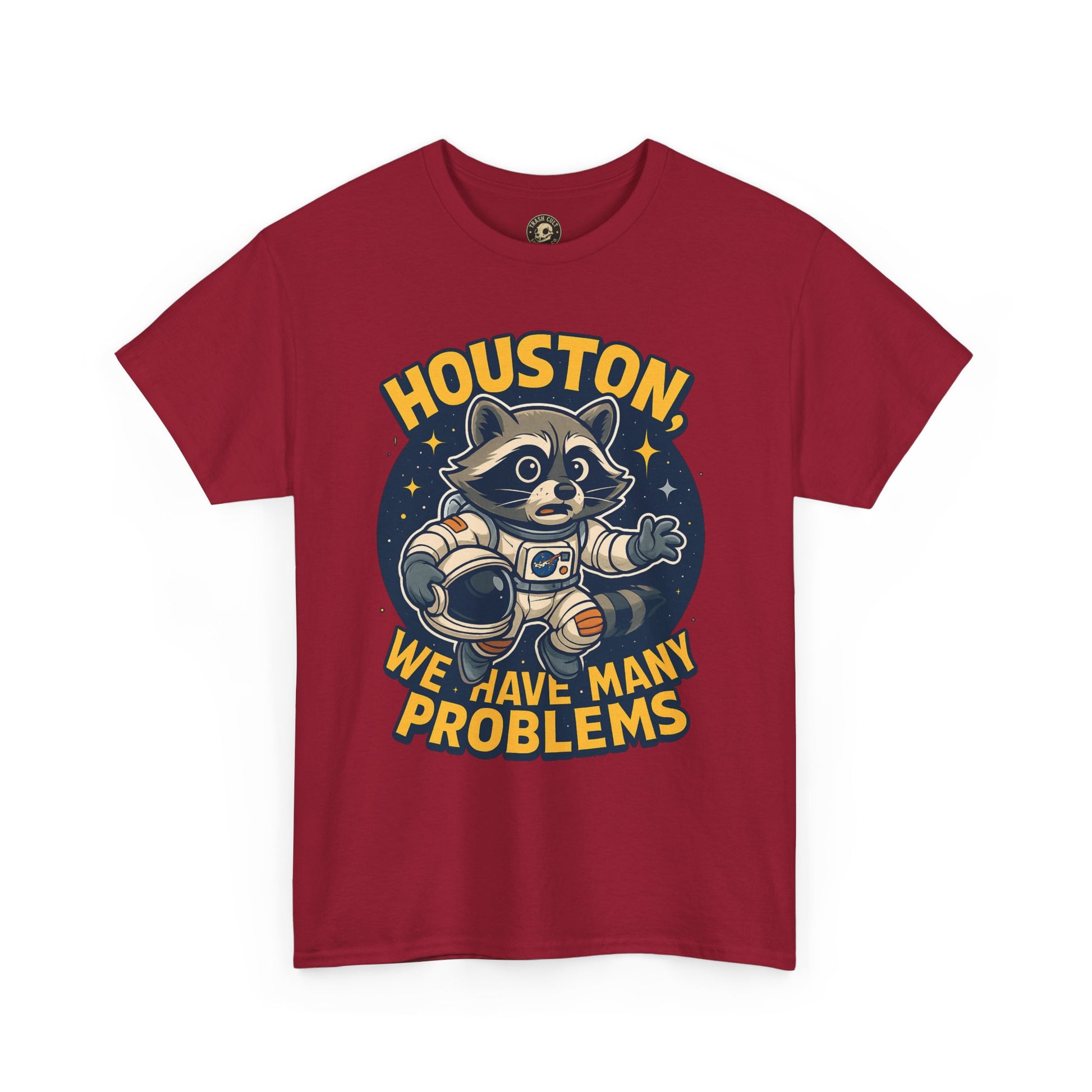 Houston We Have Many Problems T-Shirt, Unisex Graphic Tee, Space-Themed Apparel, Funny Gift for Astronaut Lovers, Casual Wear, Nerdy T-Shirt