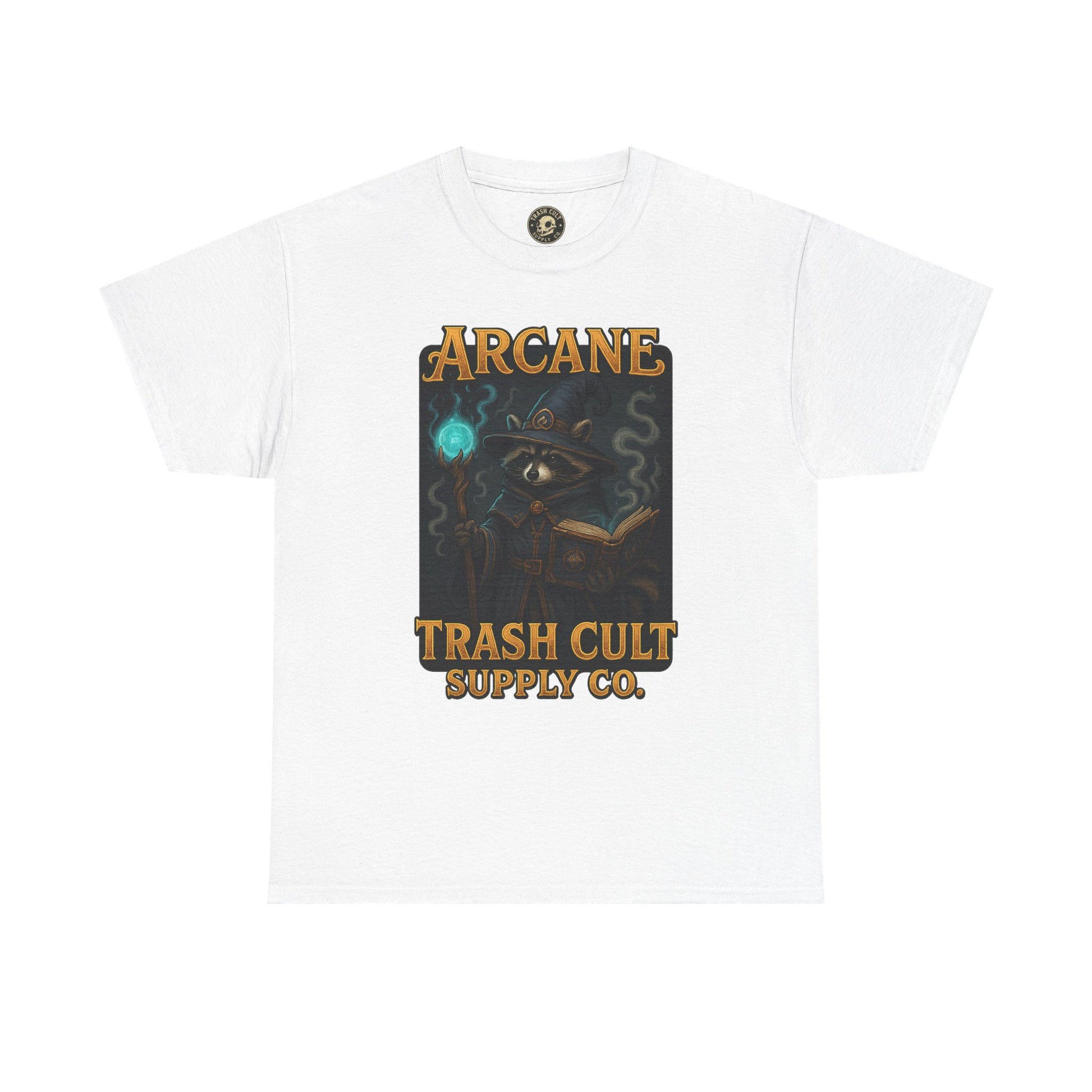 Arcane Trash Cult Unisex Heavy Cotton Tee, Cult Merchandise, Witchy Style, Halloween Tee, Casual Everyday Wear