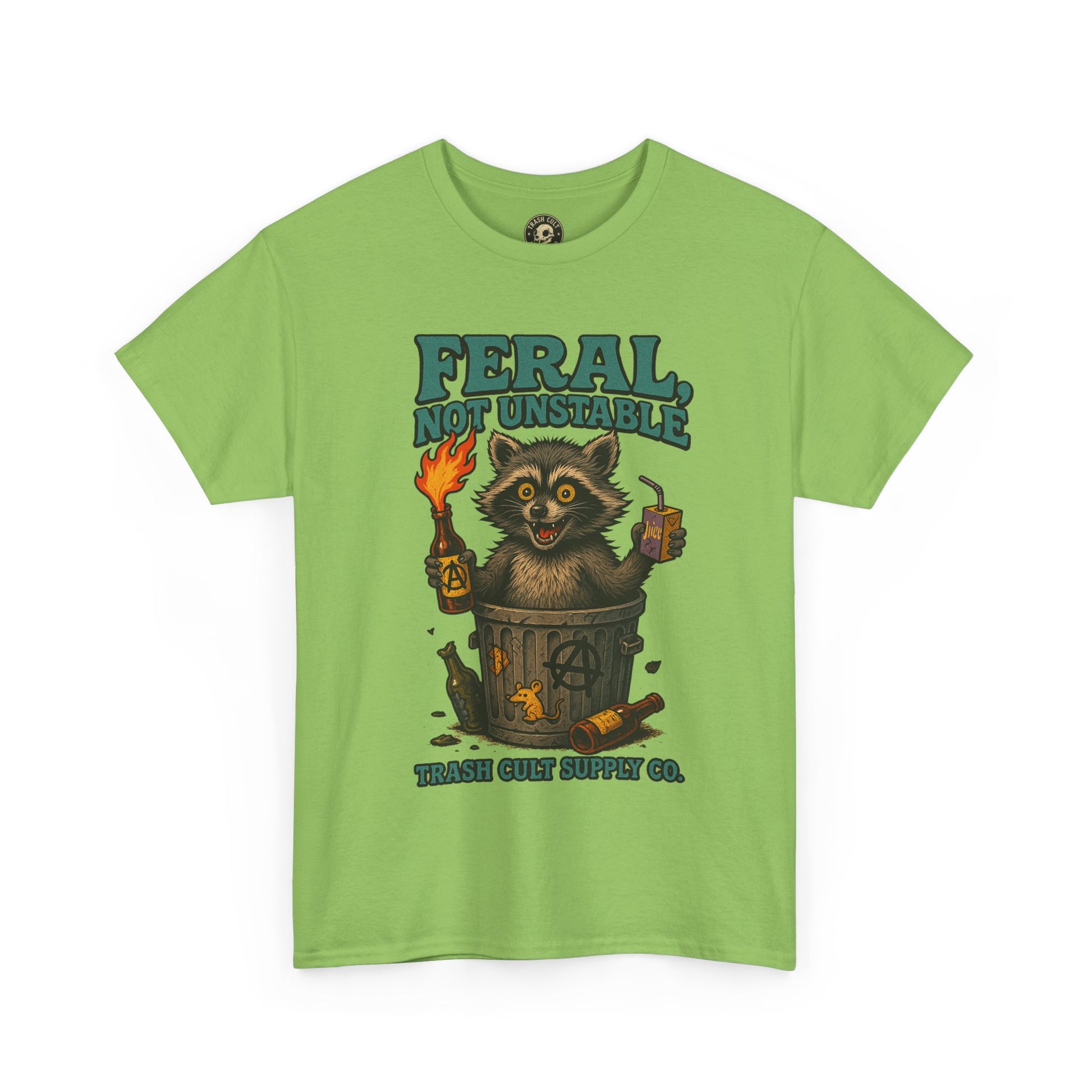 Feral Not Unstable Tee, Streetwear Tee, Graphic Shirt, Funny T-Shirt, Humor Clothing, Unique Gift