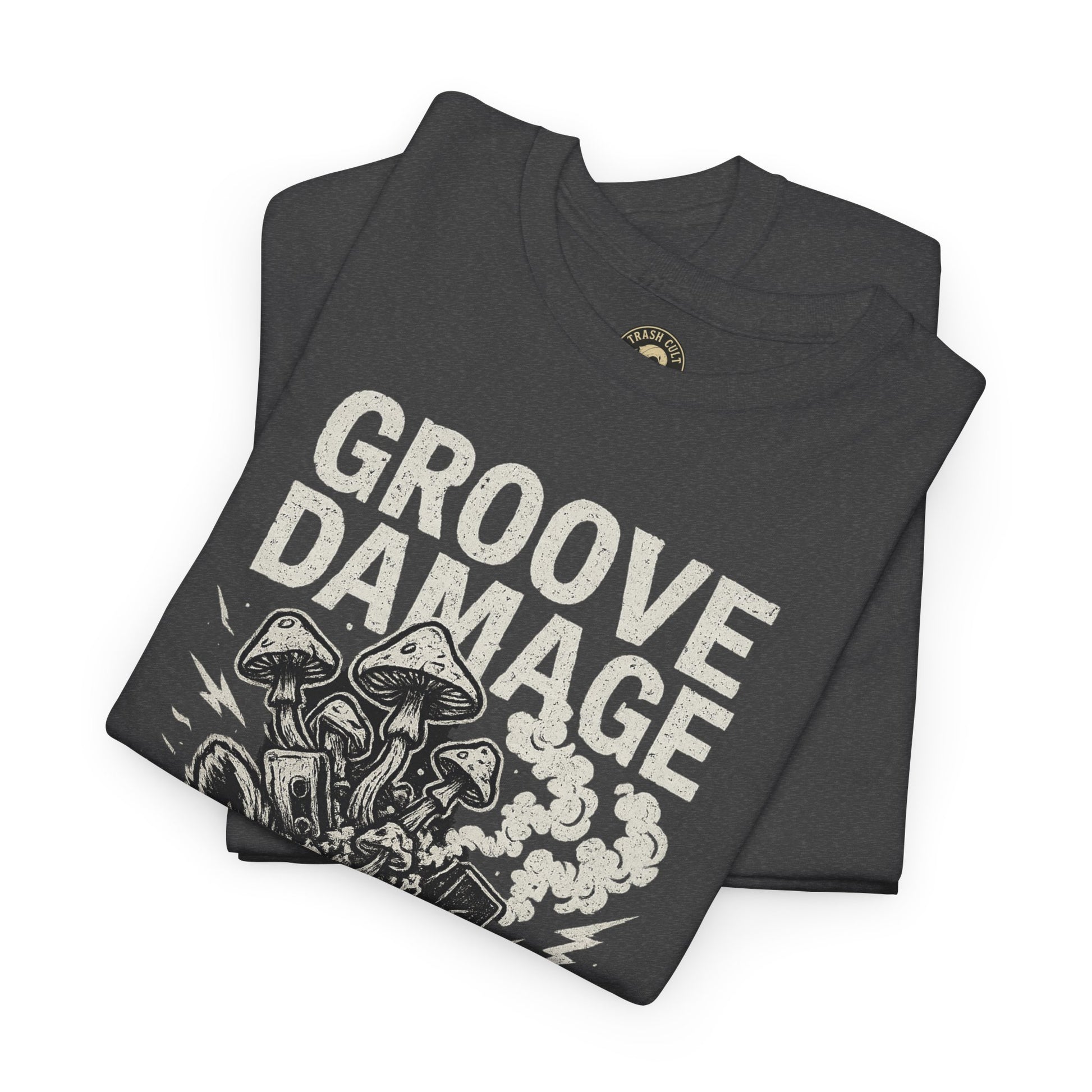 Groove Damage T-Shirt – A Proper Axe x Trash Cult Collab – Stoner Groove Punk Shirt