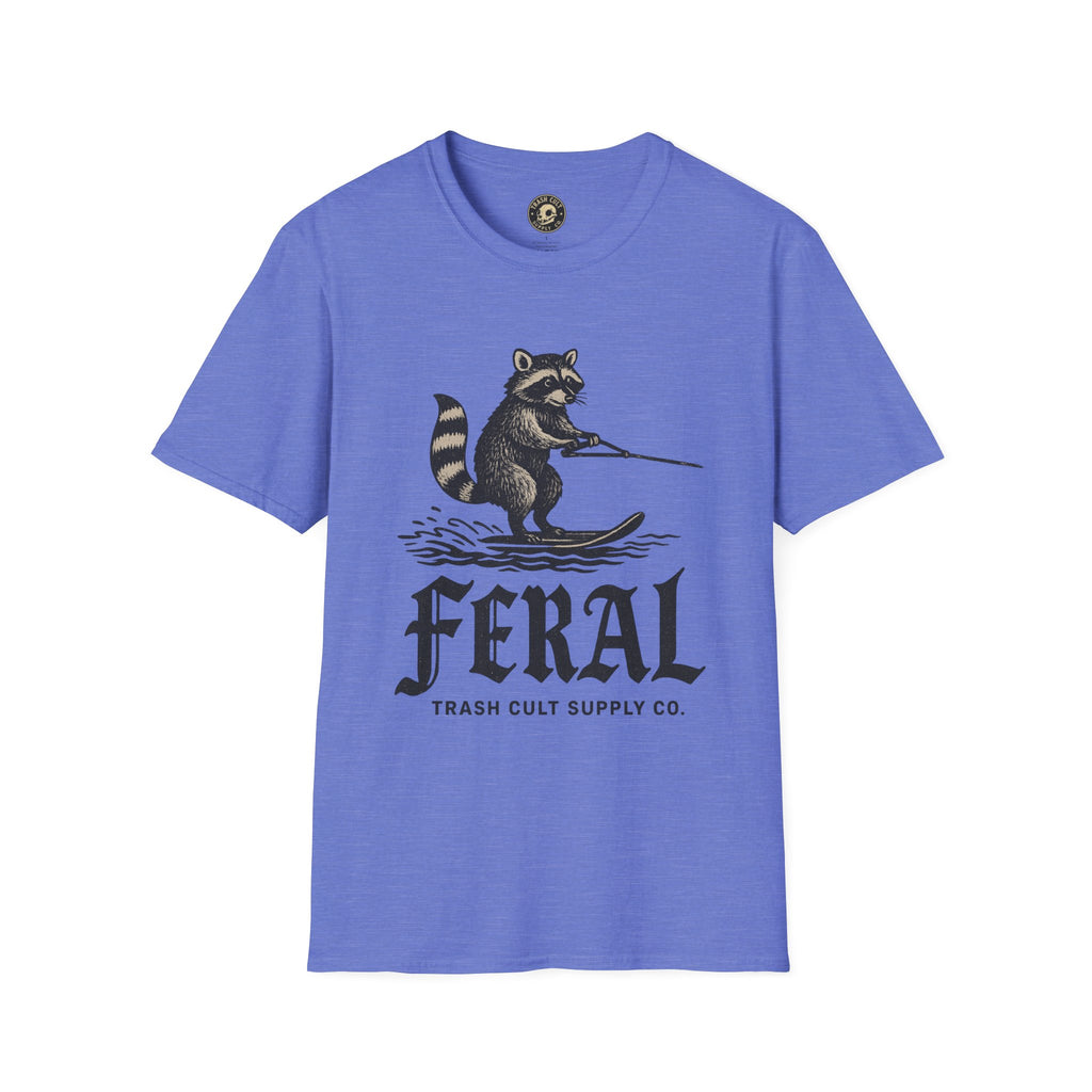 Feral Water Skiing Raccoon Vintage Shirt – Trash Cult Supply Co. | Gildan 2000 Softstyle