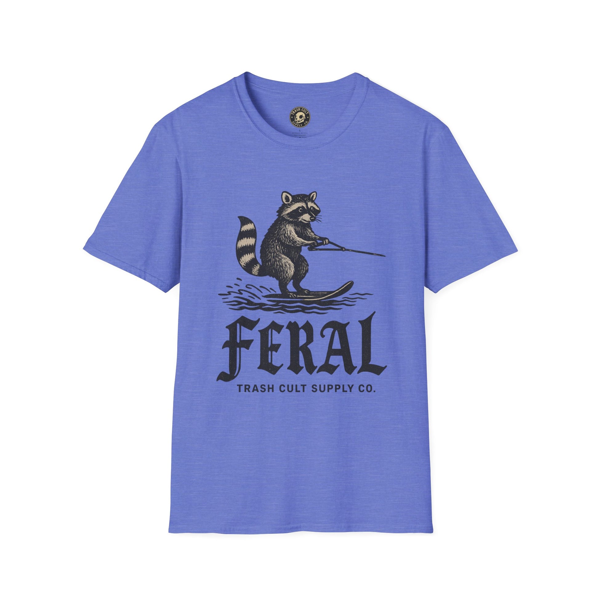 Feral Water Skiing Raccoon Vintage Shirt – Trash Cult Supply Co. | Gildan 2000 Softstyle