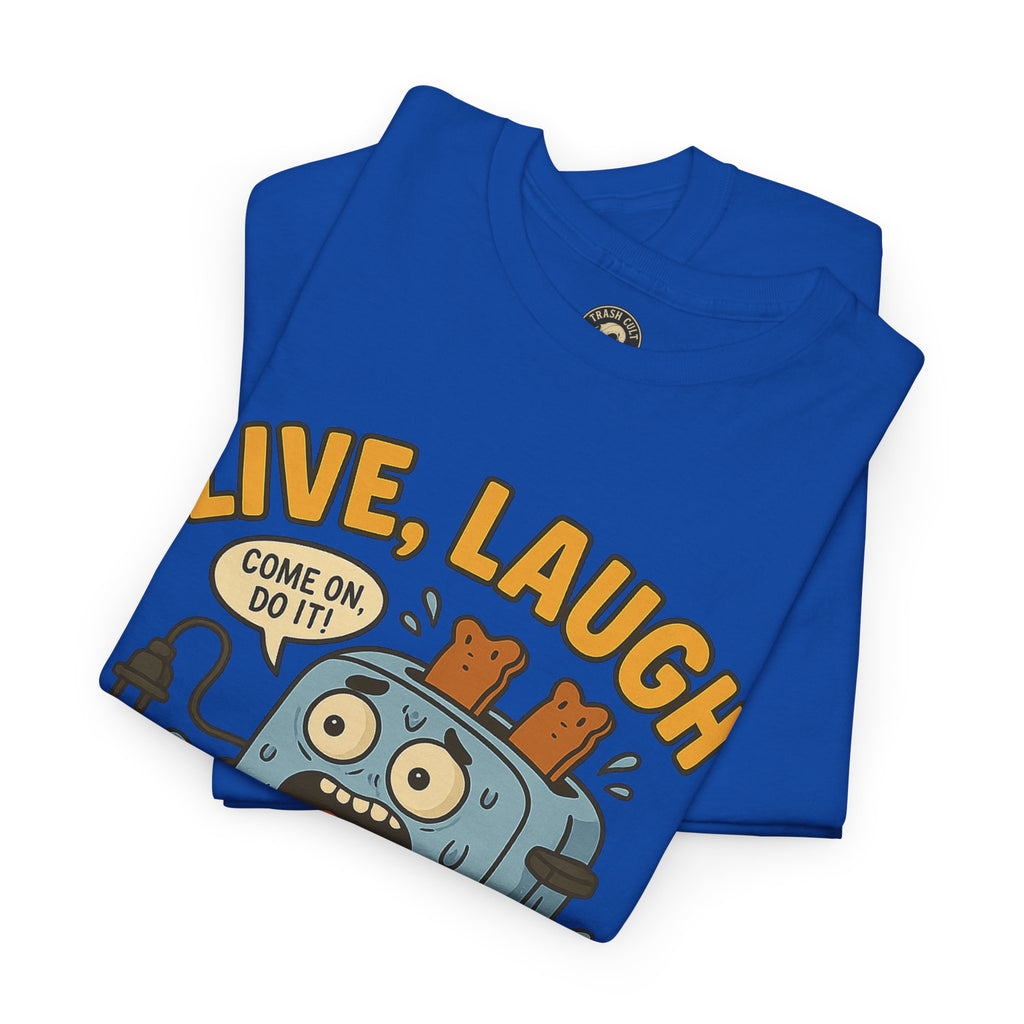 Funny Toaster Bath Tee, Humorous Unisex Shirt, Gift for Friends, Lightweight Cotton Tee, Birthday Party Outfit