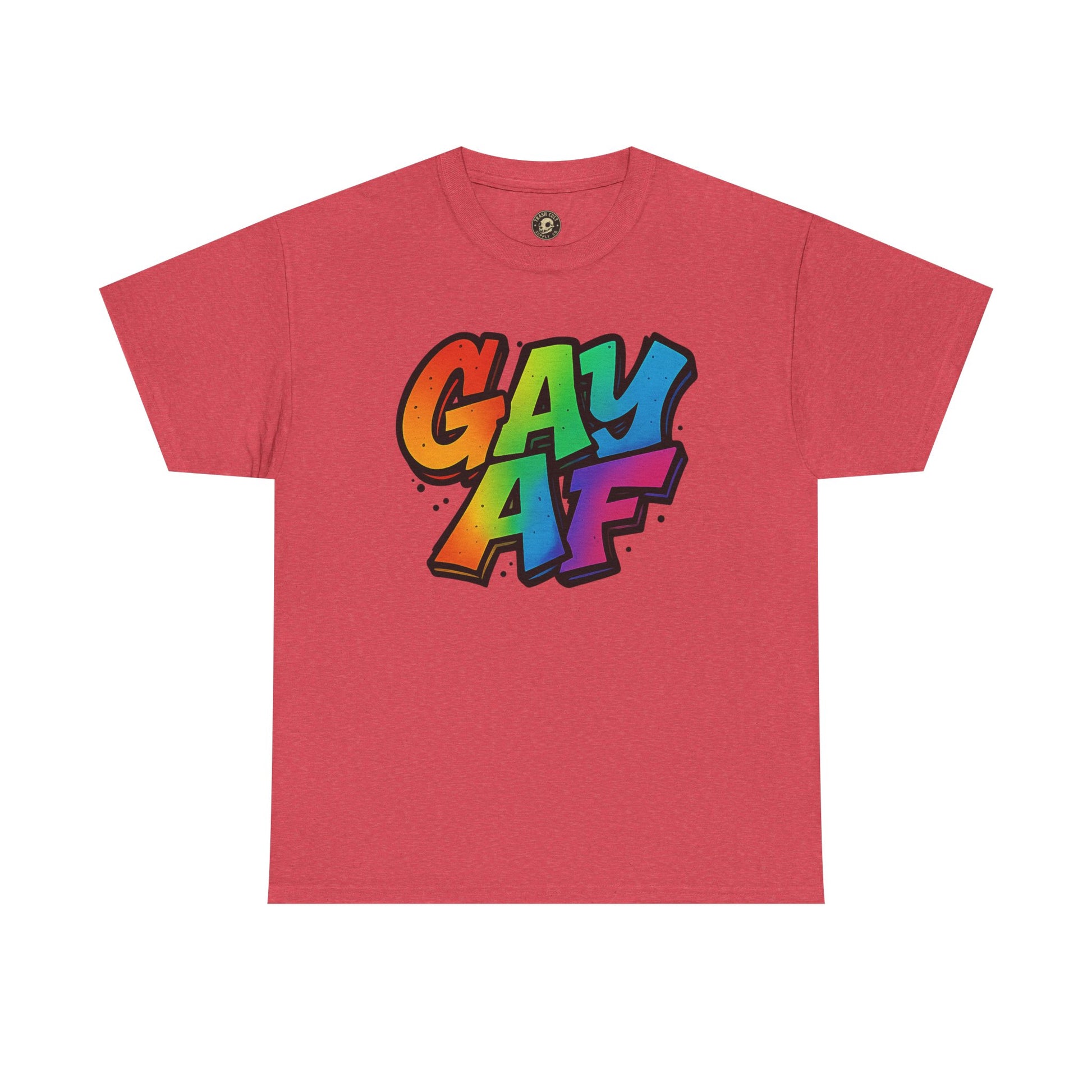 Pride Graphic Tee, Vibrant Gay AF Cotton T-Shirt, LGBTQ+ Celebration Wear, Fun Gift for Friends, Festival Fashion
