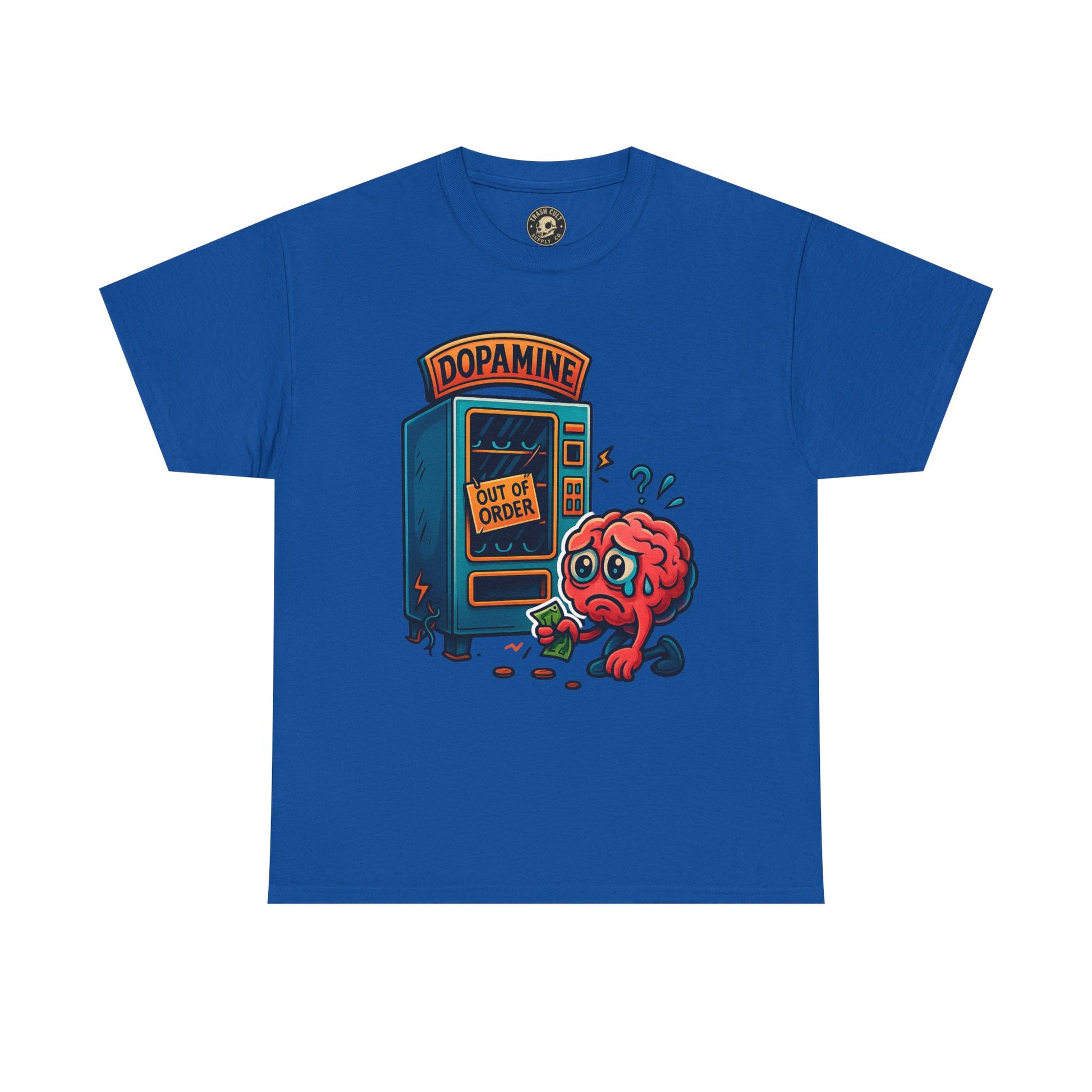 Dopamine Out of Order T-Shirt – Funny Quirky Mental Health Tee | Unisex Cotton Graphic Shirt