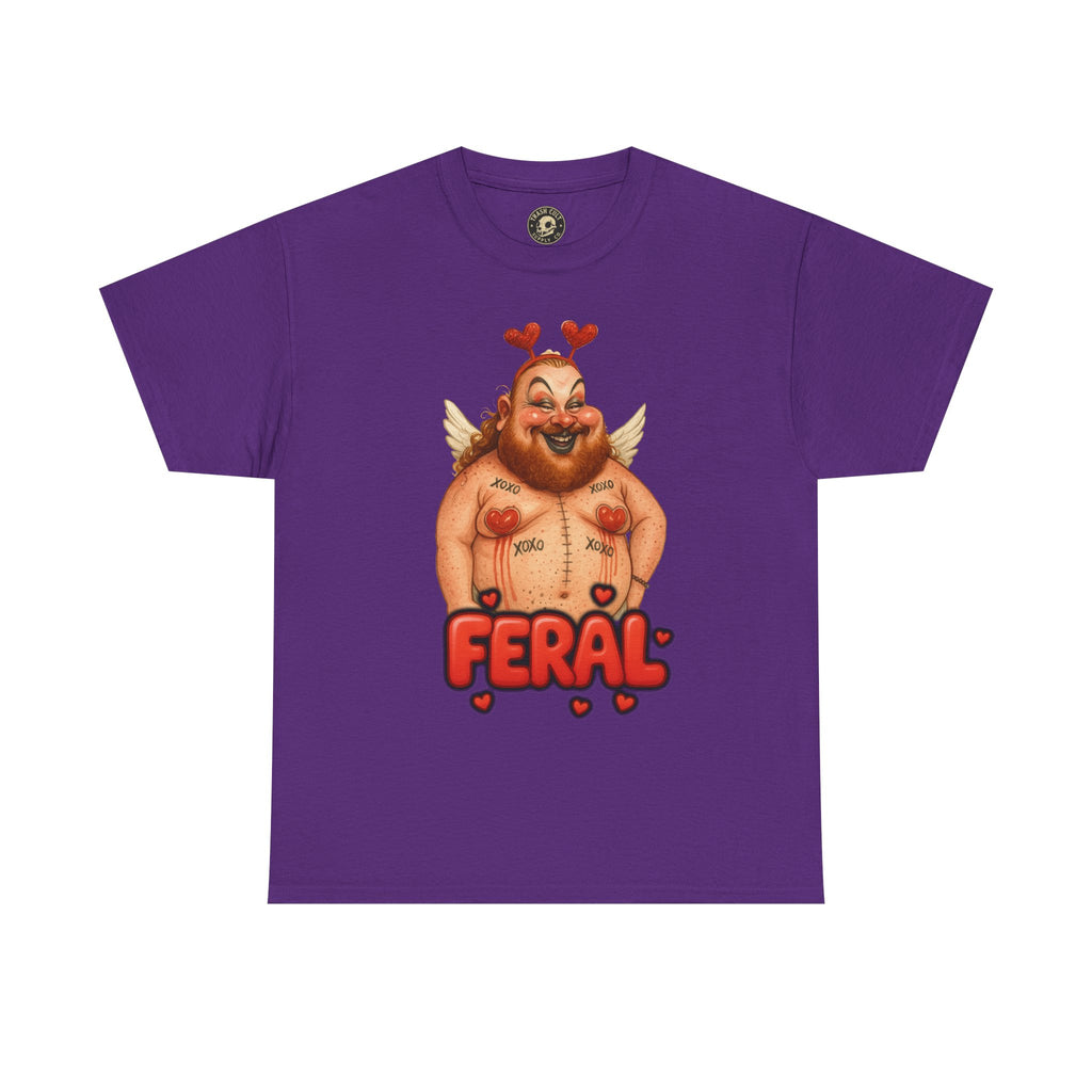 Feral Cupid Macabre Valentine Shirt | Fun Graphic Shirt, Quirky Gift, Casual Wear, Valentine's Apparel, Trendy Statement Top