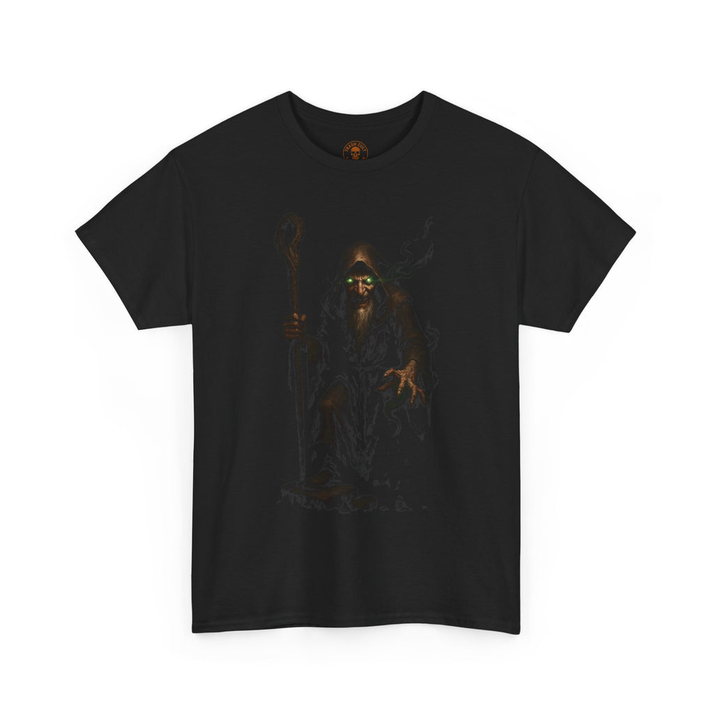 Warlock of Hollow Stones – Dark Fantasy Wizard T-Shirt - Relics of The End