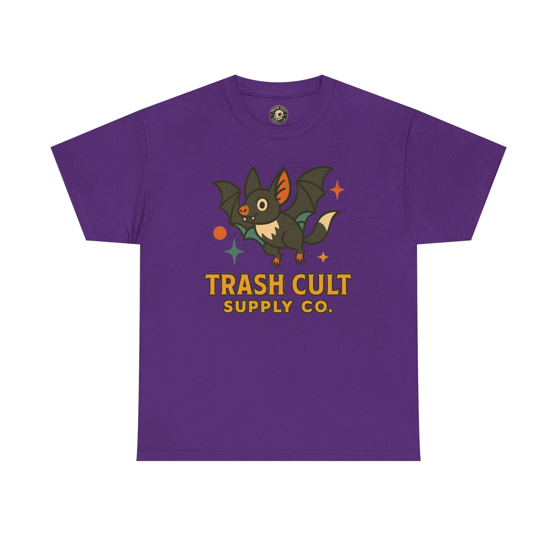 Trash Cult Supply Co. Unisex Heavy Cotton Tee - Fun Graphic Tee for Casual Wear, Perfect Gift for Bat Lovers, Halloween T-Shirt, [...]