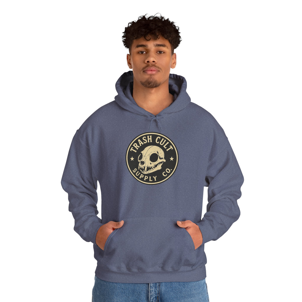 Trash Cult Hooded Sweatshirt, Unisex Hoodie with Skull Design, Perfect for Casual Wear, Gifts for Friends, Cozy Fashion