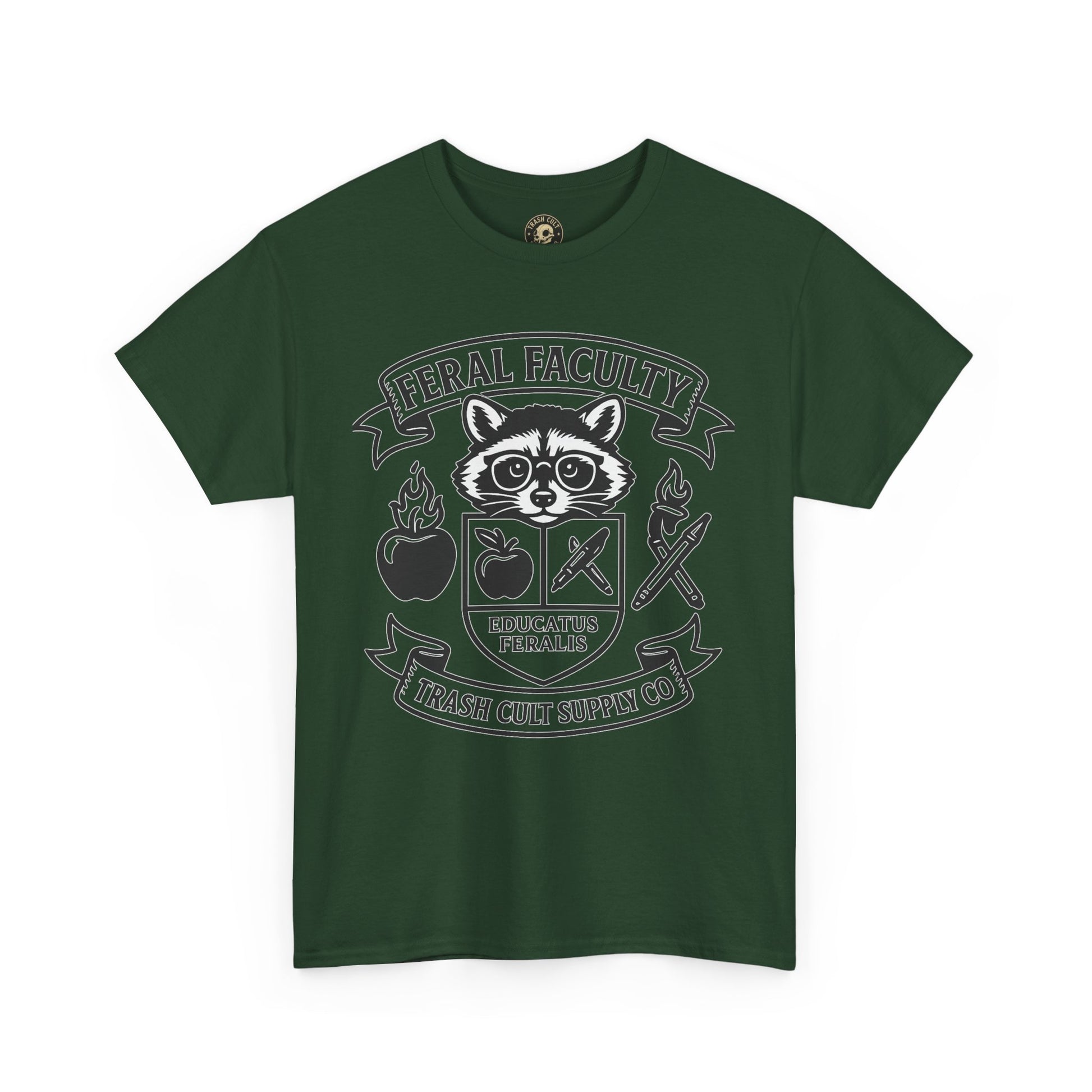 Feral Faculty Tee, Fun Teacher Shirt, Animal Lover Gift, Cool Graphic Tee, Casual Everyday Wear, Unisex Cotton T-Shirt