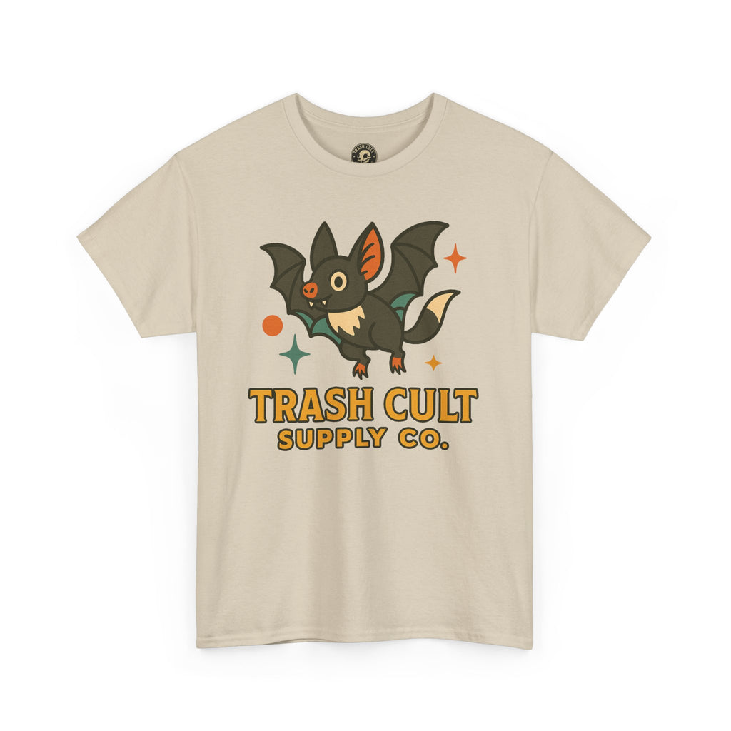 Trash Cult Supply Co. Unisex Heavy Cotton Tee - Fun Graphic Tee for Casual Wear, Perfect Gift for Bat Lovers, Halloween T-Shirt, [...]