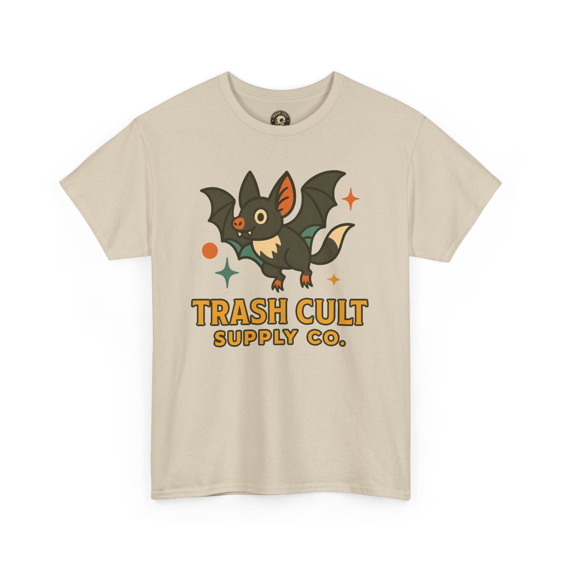 Trash Cult Supply Co. Unisex Heavy Cotton Tee - Fun Graphic Tee for Casual Wear, Perfect Gift for Bat Lovers, Halloween T-Shirt, [...]