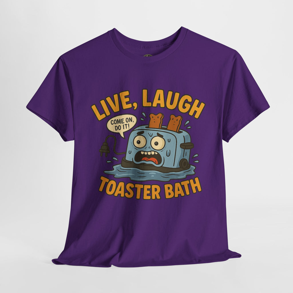Funny Toaster Bath Tee, Humorous Unisex Shirt, Gift for Friends, Lightweight Cotton Tee, Birthday Party Outfit