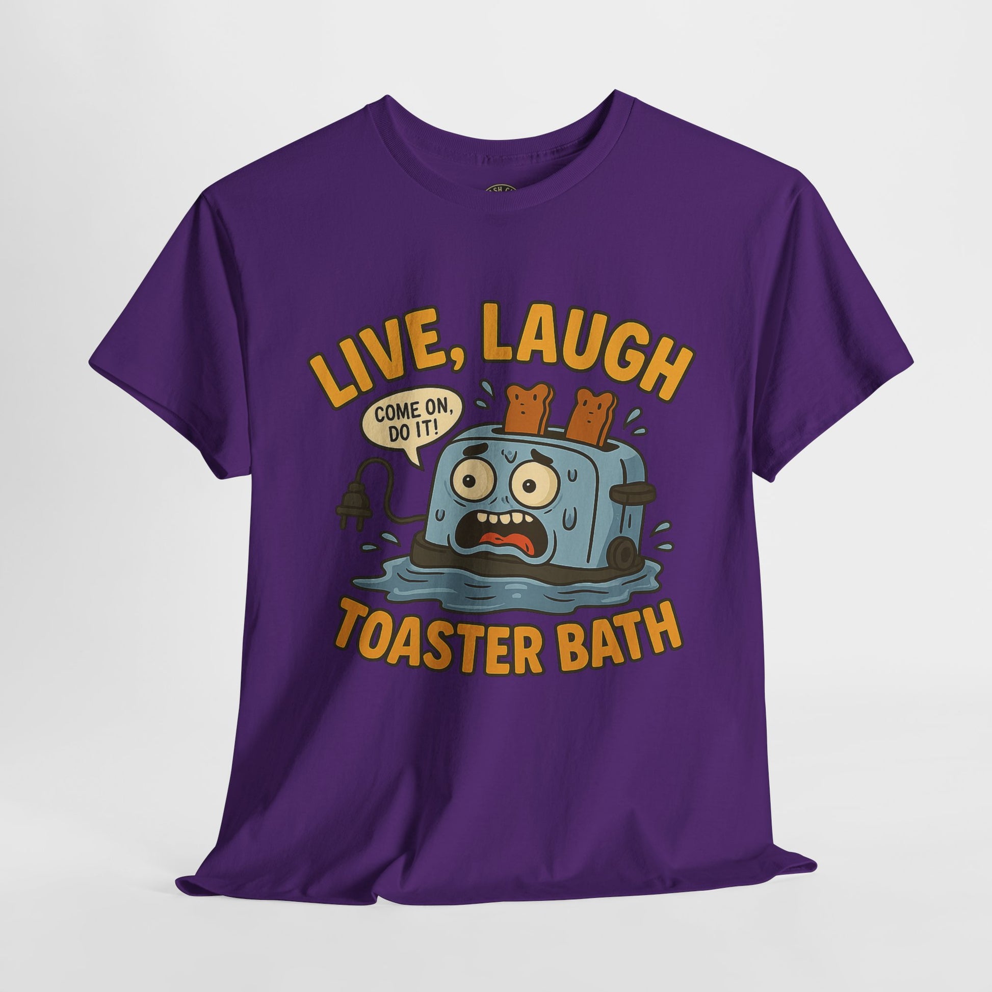 Funny Toaster Bath Tee, Humorous Unisex Shirt, Gift for Friends, Lightweight Cotton Tee, Birthday Party Outfit