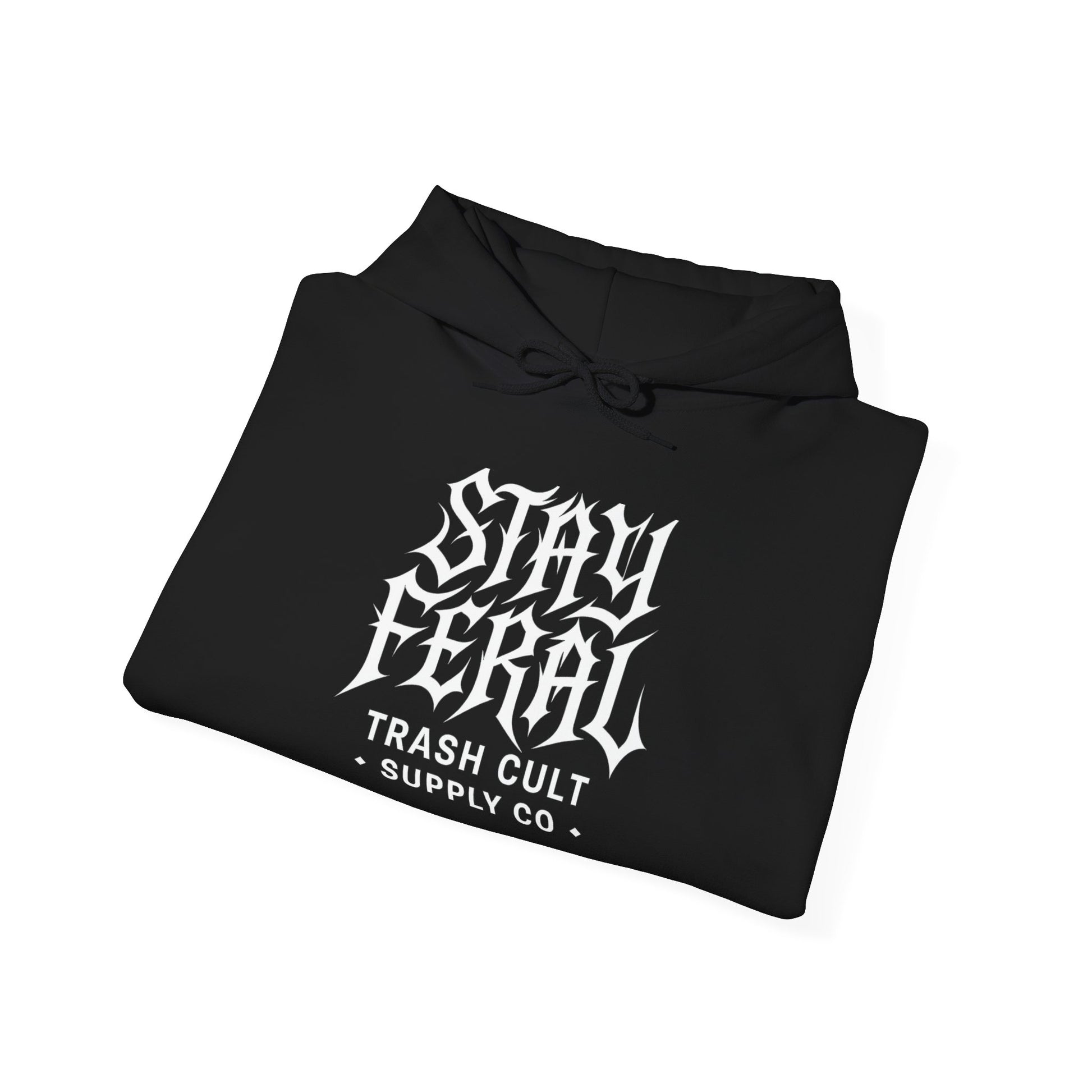 Stay Feral Gothic Hoodie – Trash Cult Supply Co Unisex Pullover