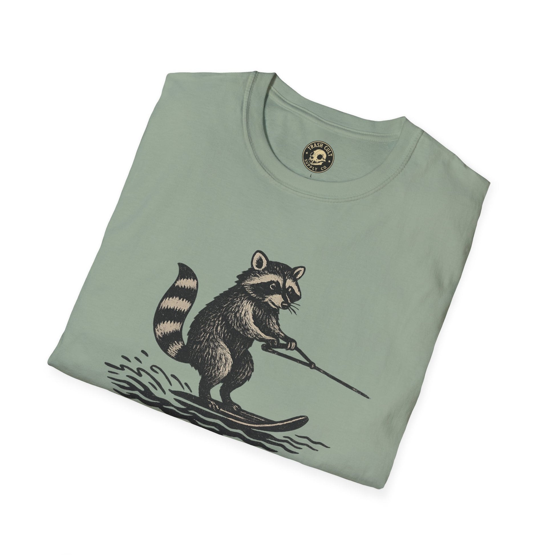 Feral Water Skiing Raccoon Vintage Shirt – Trash Cult Supply Co. | Gildan 2000 Softstyle