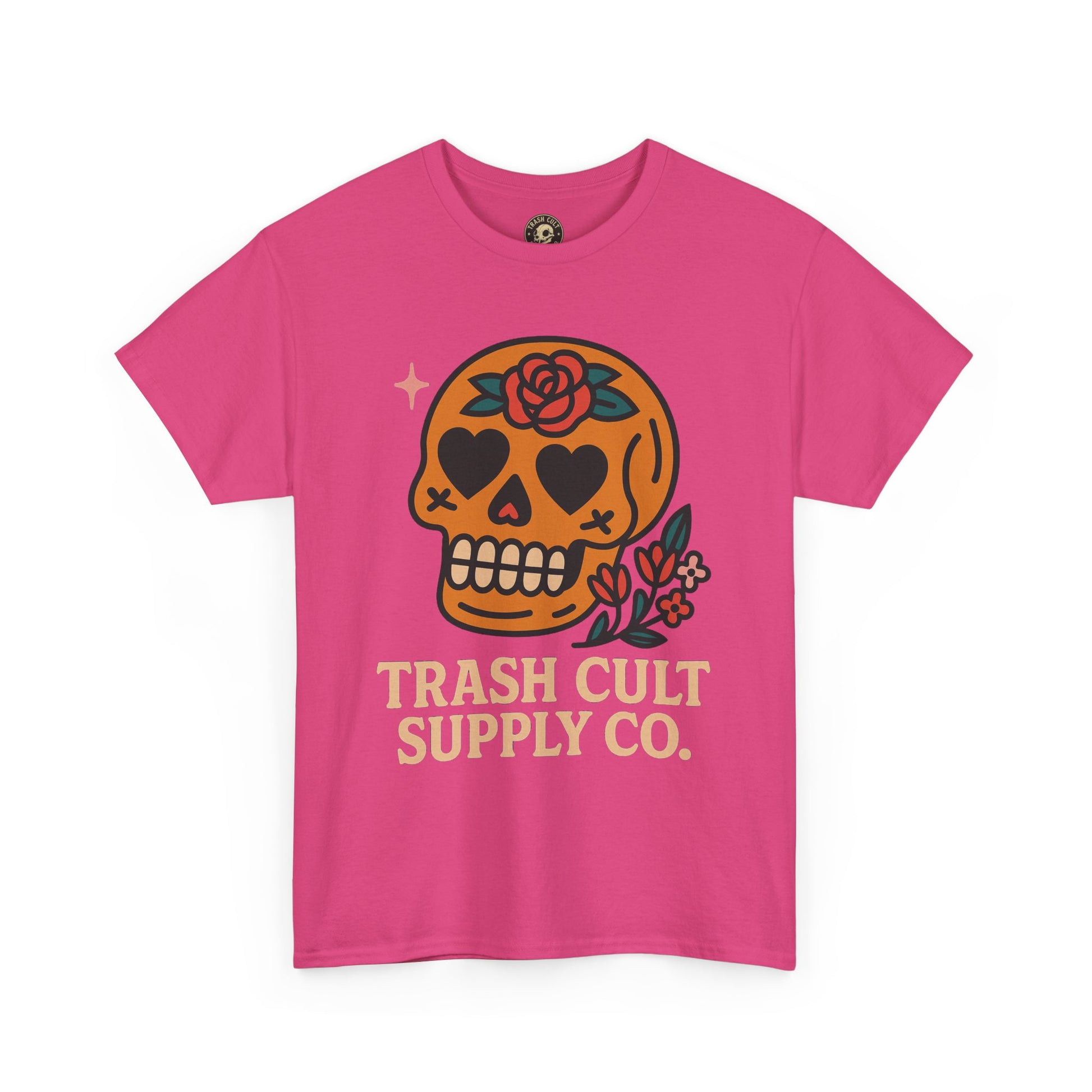 Sugar Skull T-Shirt – Trash Cult Supply Co. – Gildan 5000 Heavy Cotton Tee