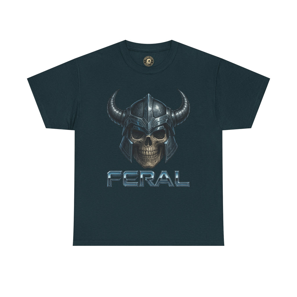 Feral Skull Graphic Tee, Unisex Cotton Shirt, Casual Wear, Gamer Apparel, Unique Gift for Fans