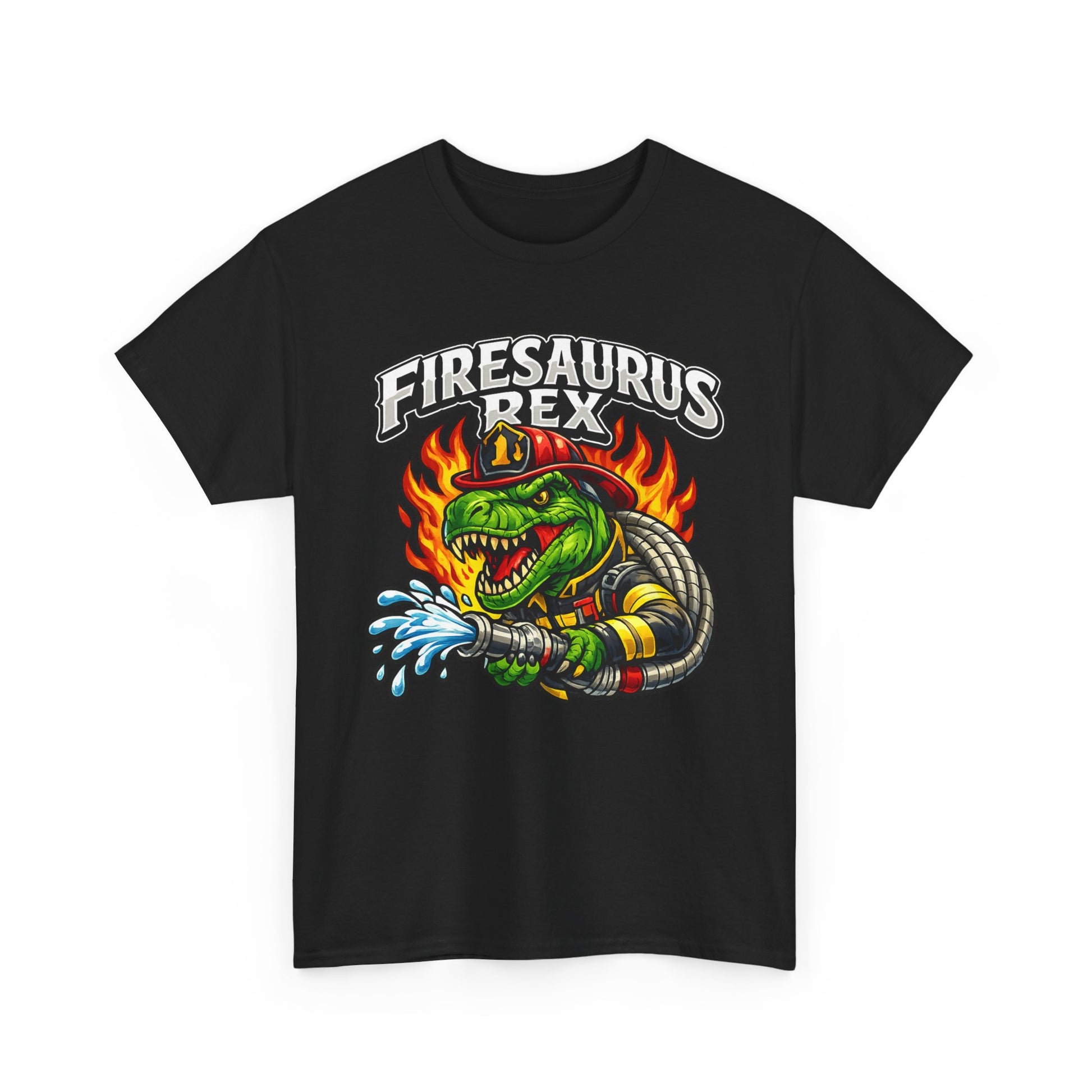 Firesaurus Rex T-Shirt — Funny Firefighter Dinosaur Tee