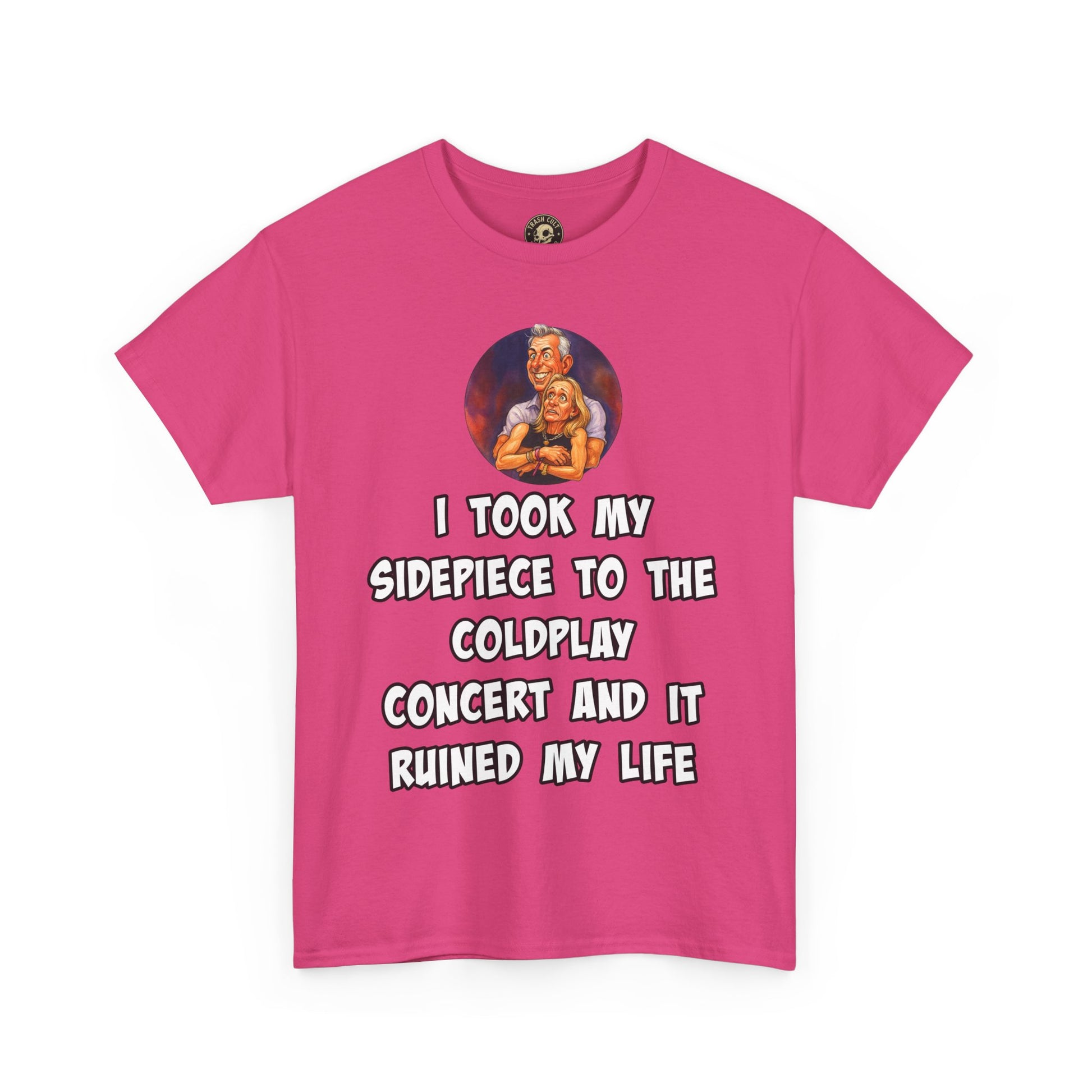 Funny CEO Concert Shirt – “I Took My Sidepiece to the Coldplay Concert” Meme Tee – Gildan 5000