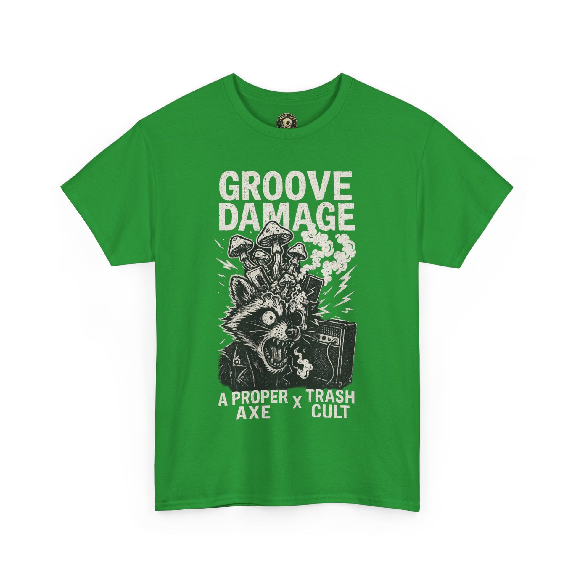 Groove Damage T-Shirt – A Proper Axe x Trash Cult Collab – Stoner Groove Punk Shirt