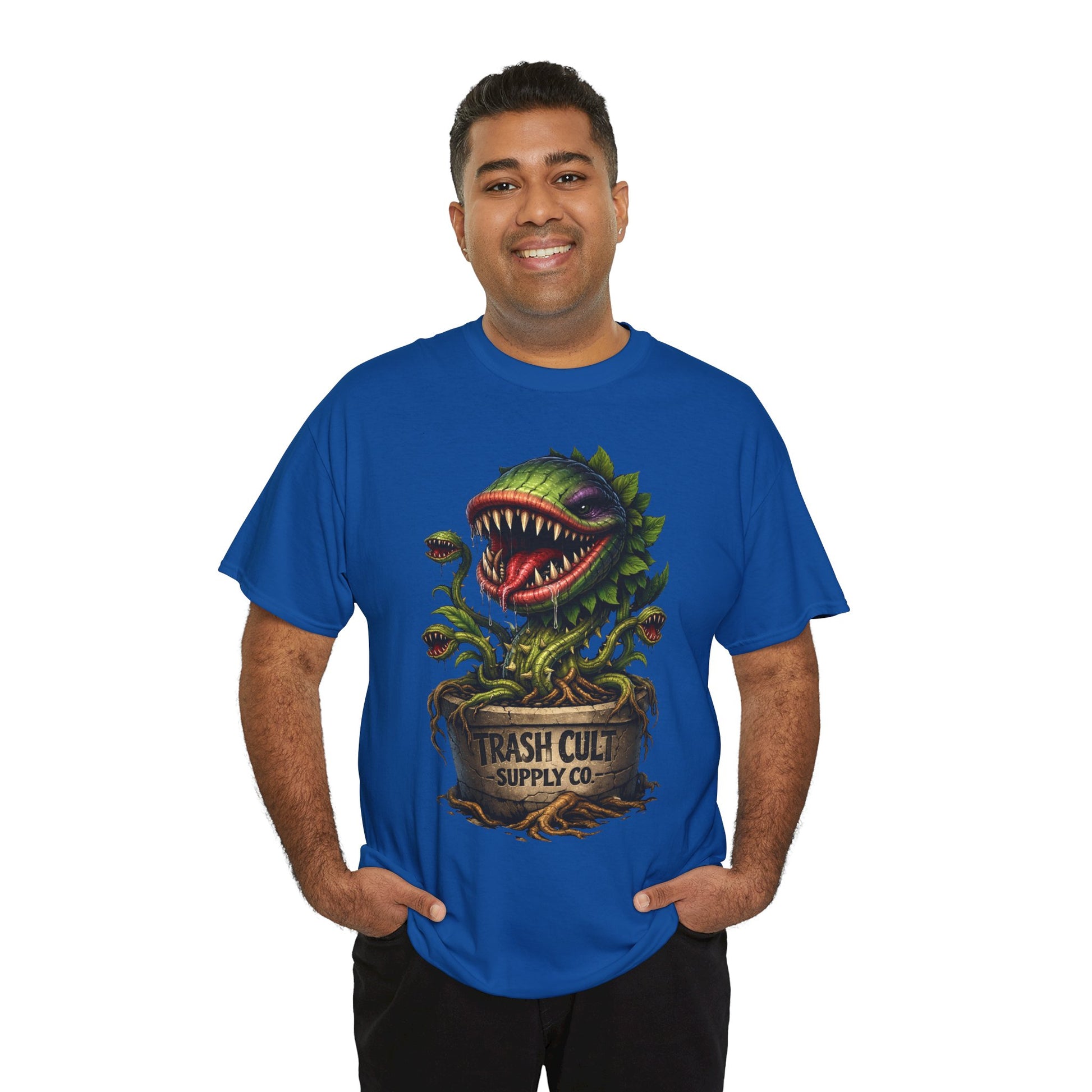 Carnivorous Plant Graphic Tee — "Trash Cult Supply Co." Potted Monster Shirt
