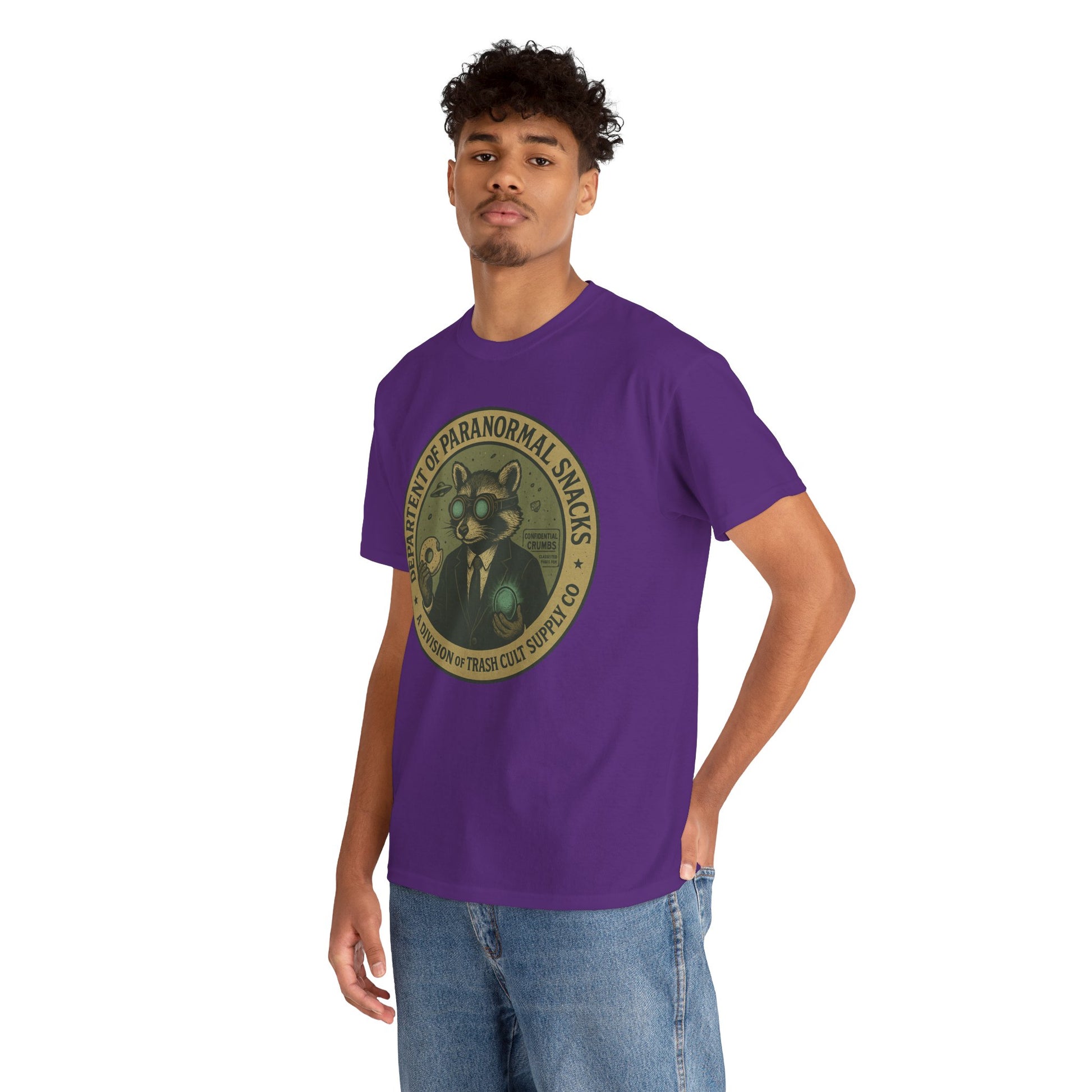 Department of Paranormal Snacks Shirt – Trash Cult Supply Co – Vintage Cryptid Division Tee – Gildan 5000