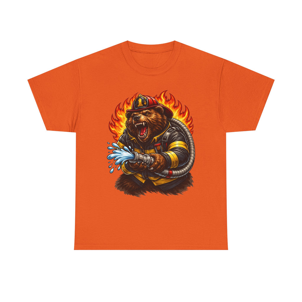 Firefighter Bear T-Shirt – Brave Fireman Graphic Tee