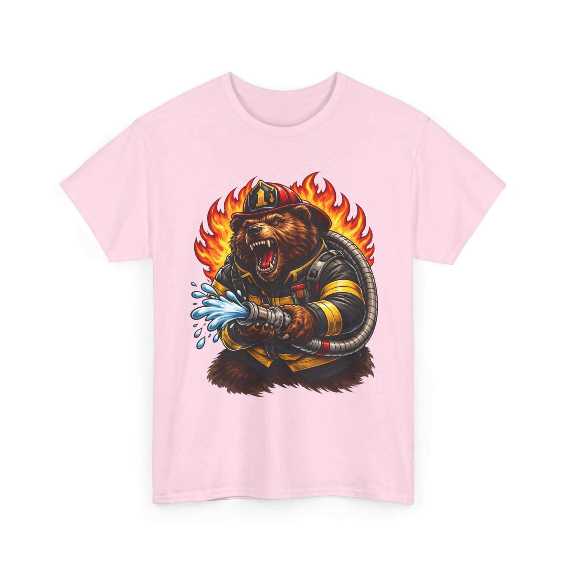 Firefighter Bear T-Shirt – Brave Fireman Graphic Tee