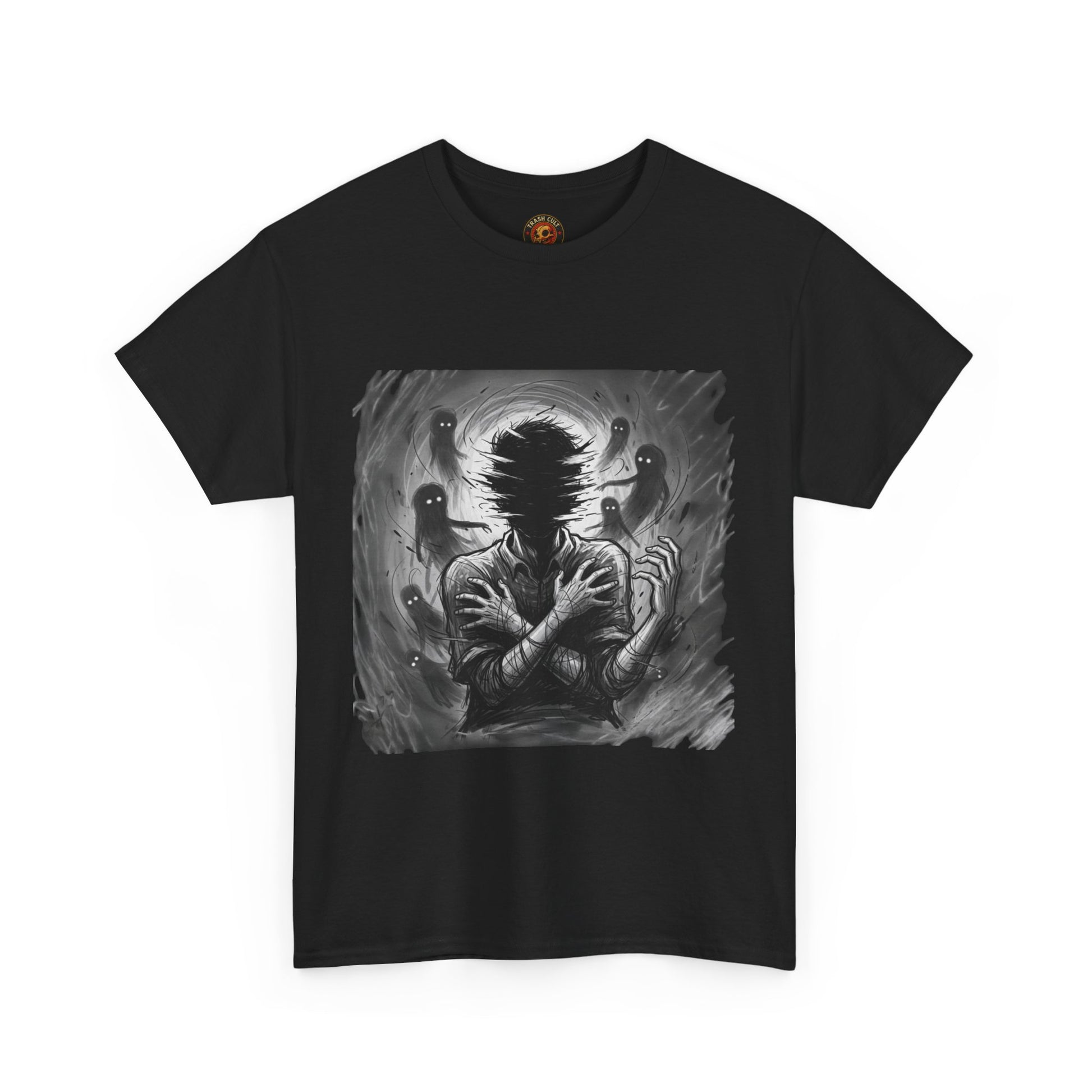 Xian Allen x Trash Cult Shirt – “Don’t Let Them In” | Ghost Spiral Emotional Horror Tee