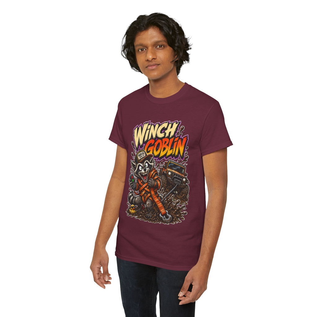 Winch Goblin Tee — Vintage Tow Truck Mechanic Graphic Shirt