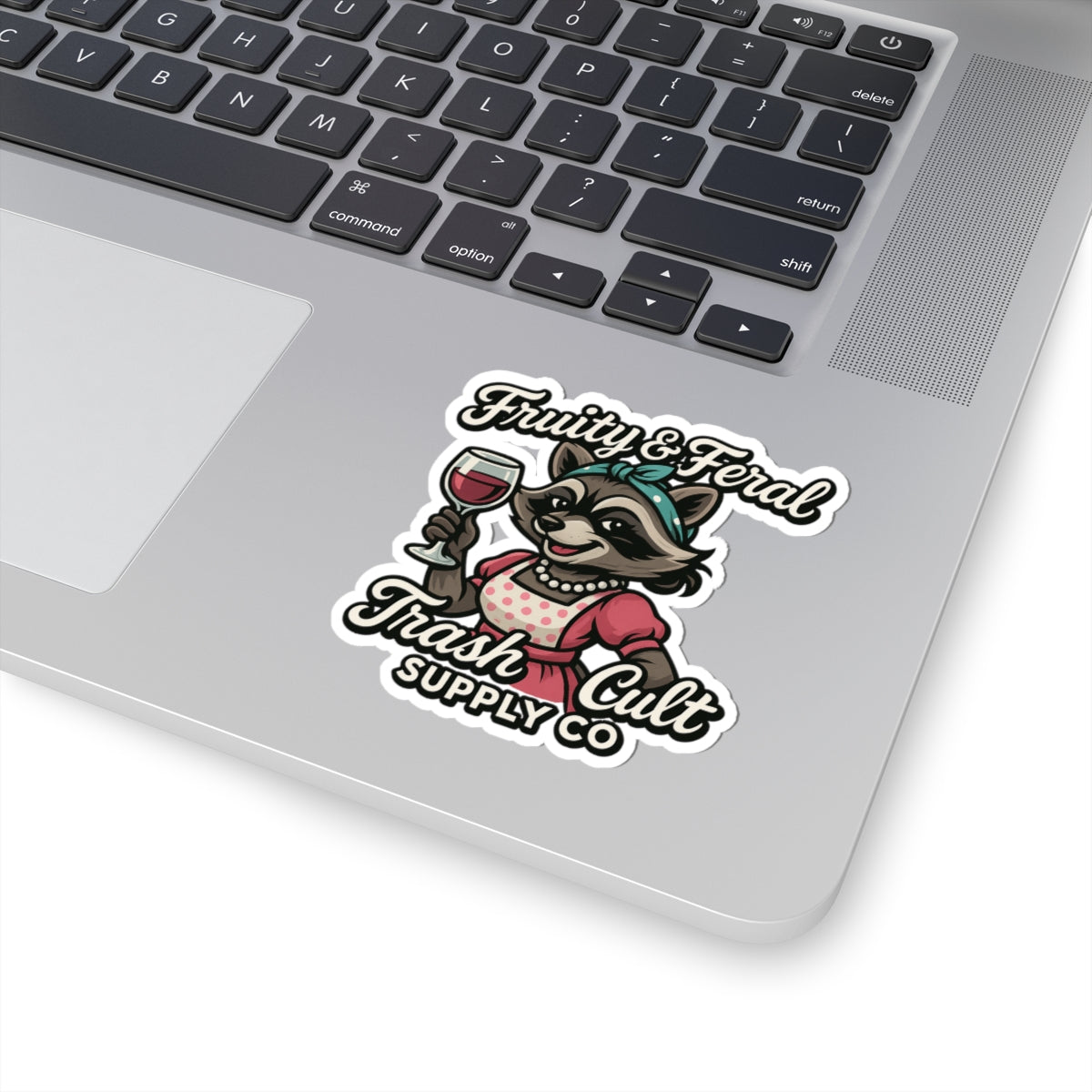 Fruity & Feral Raccoon Stickers, Fun Car Accessories, Cute Laptop Decor, Gift for Animal Lovers, Quirky Home Decor