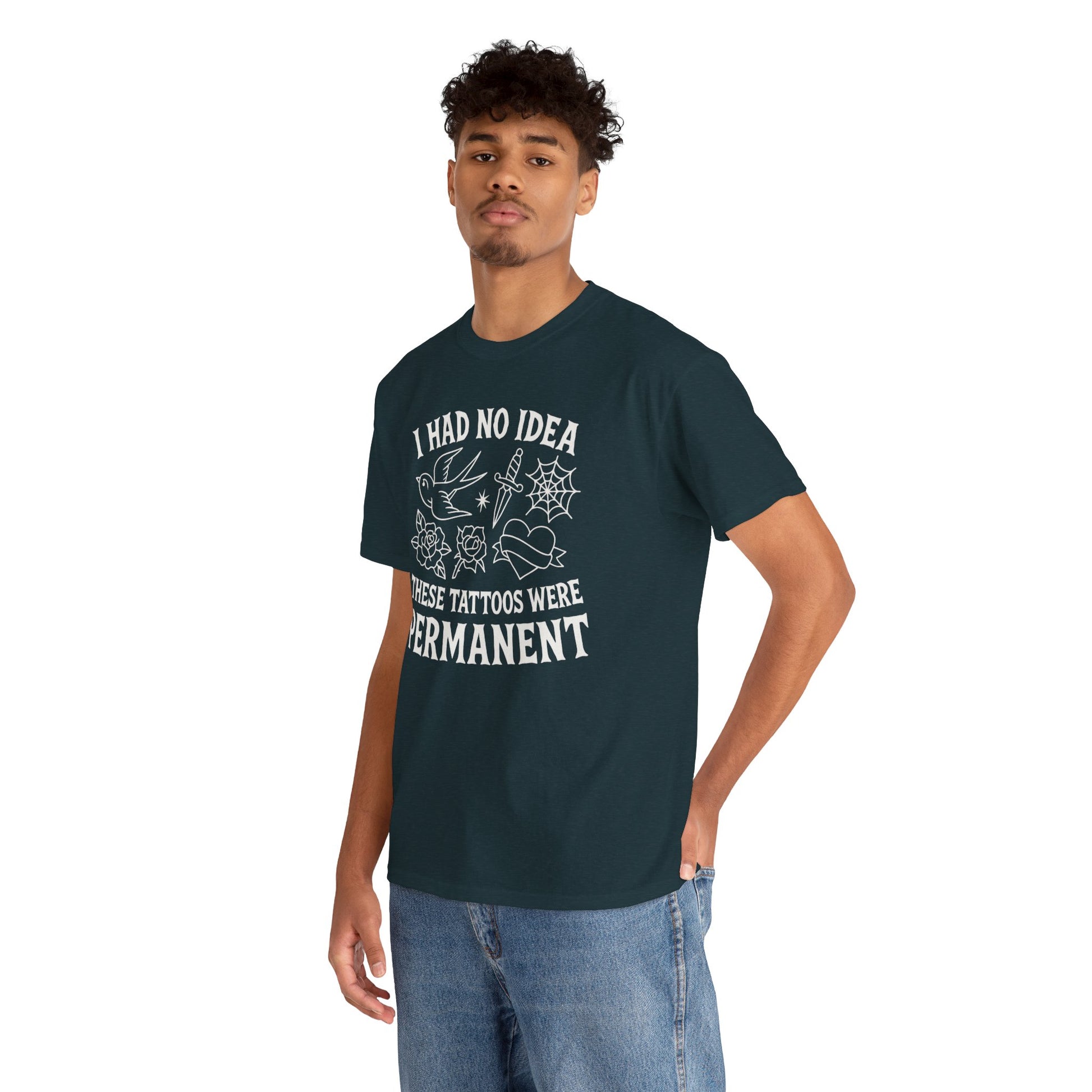 I Had No Idea These Tattoos Were Permanent Shirt – Funny Tattoo Flash Tee – Gildan 5000