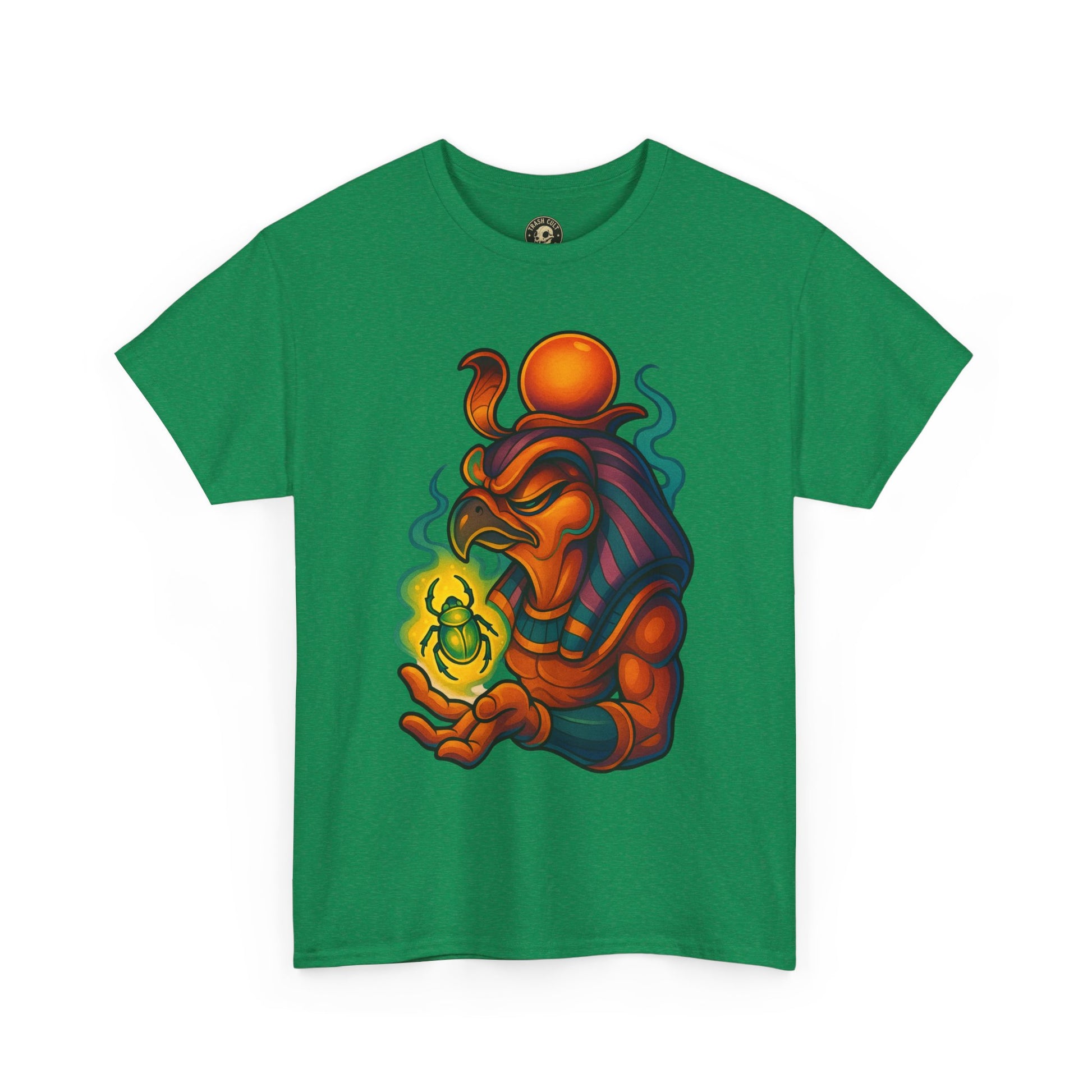 Mystical Guardian Unisex Heavy Cotton Tee, Graphic T-Shirt, Bohemian Style, Unique Fashion, Gift for Fans, Statement Tee