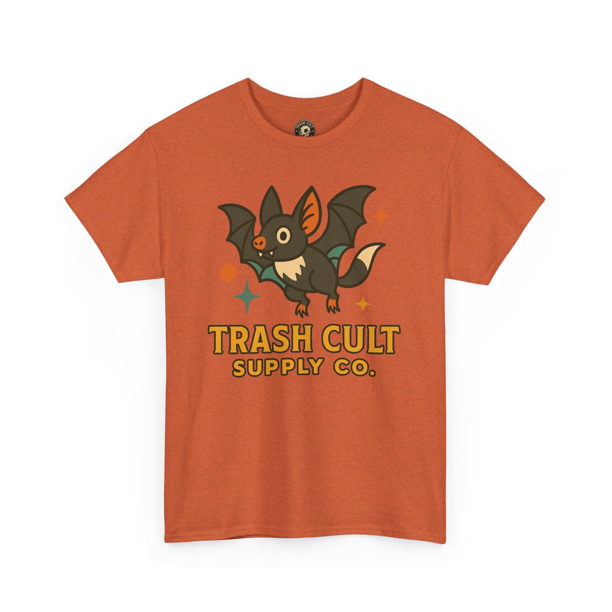 Trash Cult Supply Co. Unisex Heavy Cotton Tee - Fun Graphic Tee for Casual Wear, Perfect Gift for Bat Lovers, Halloween T-Shirt, [...]