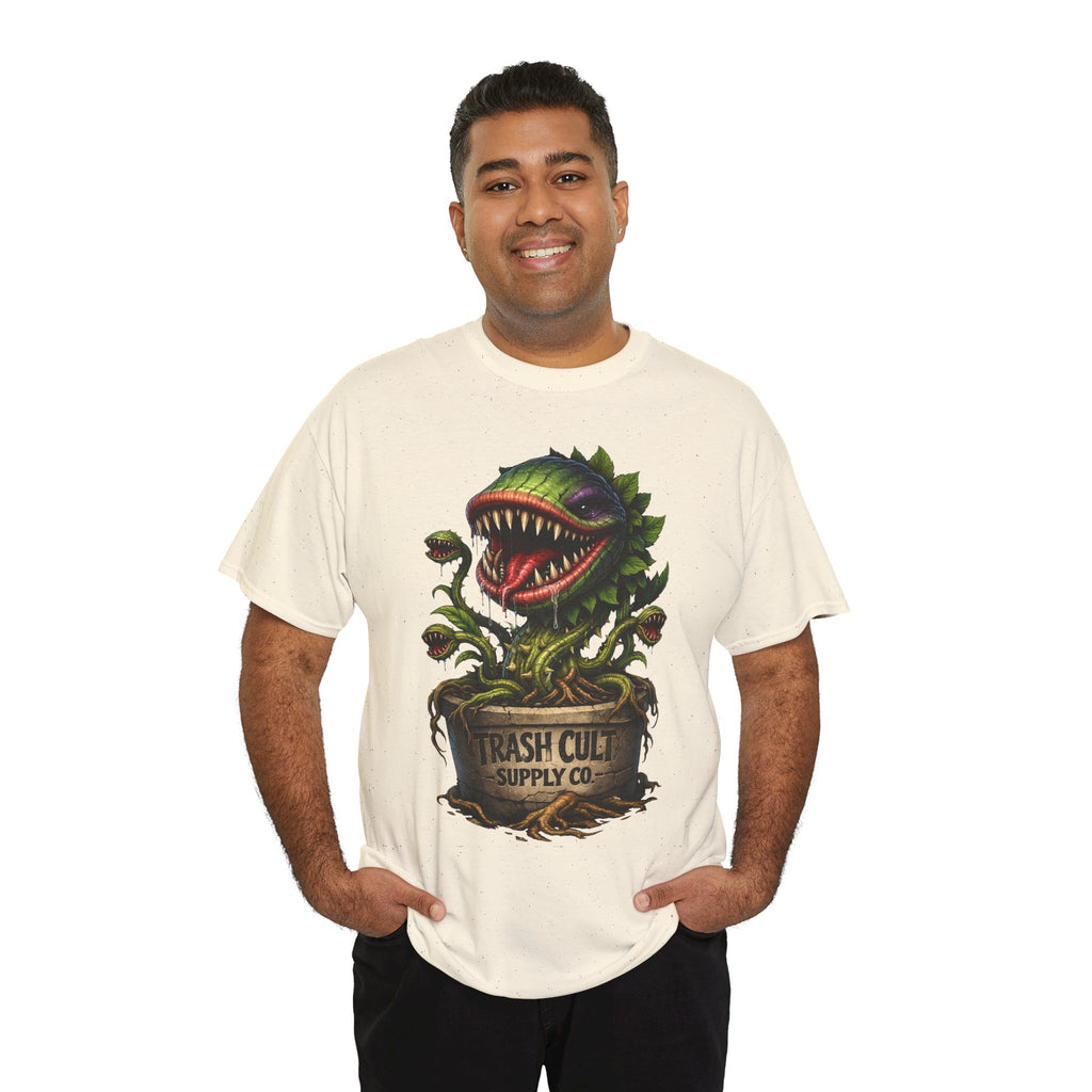 Carnivorous Plant Graphic Tee — "Trash Cult Supply Co." Potted Monster Shirt