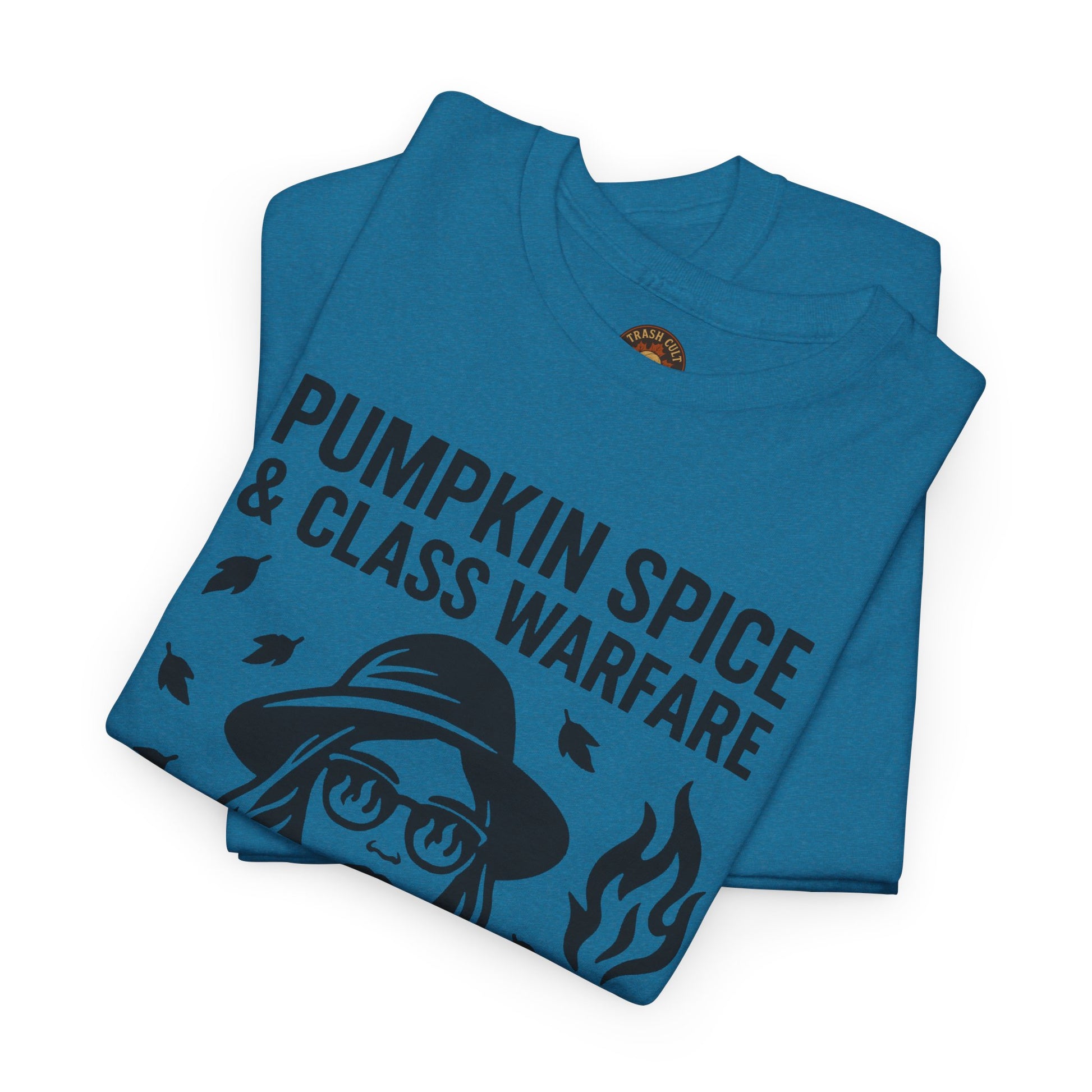 Pumpkin Spice & Class Warfare Shirt – Fall Riot Girl Graphic Tee – Fall of Humanity Collection – Trash Cult Supply Co.