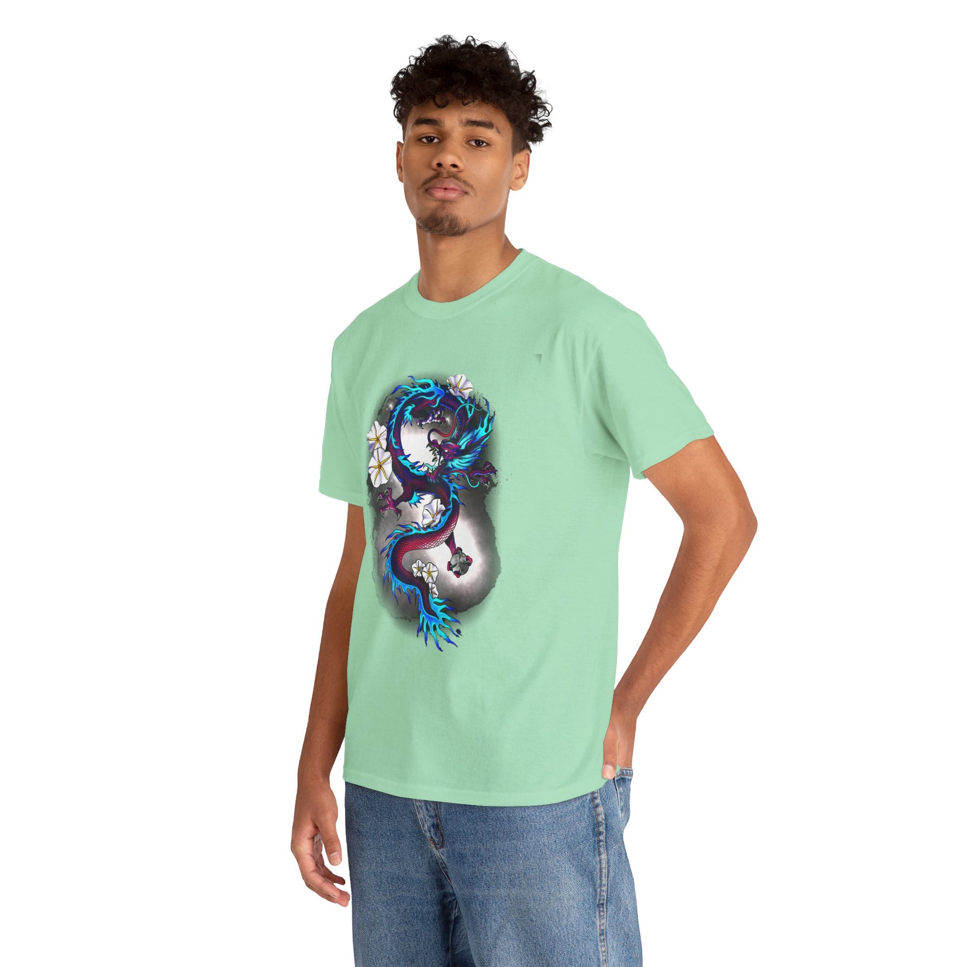 Electric Dragon Tattoo T-Shirt – Lara Davenport x Trash Cult Supply Co. Collab (Gildan 5000)