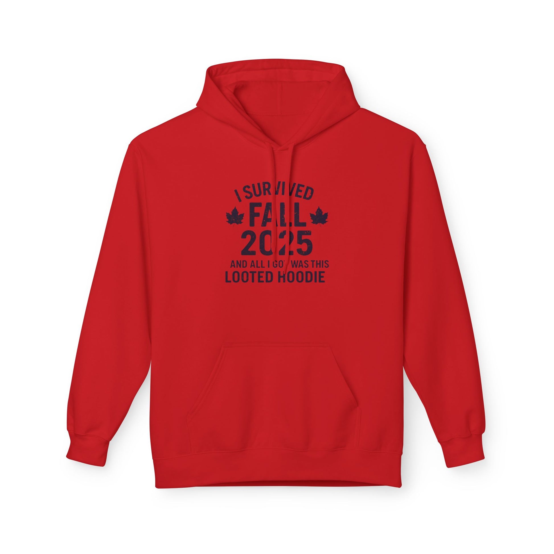 I Survived Fall 2025 Hoodie – Looted Hoodie Meme Sweatshirt – Fall of Humanity Collection – Trash Cult Supply Co.