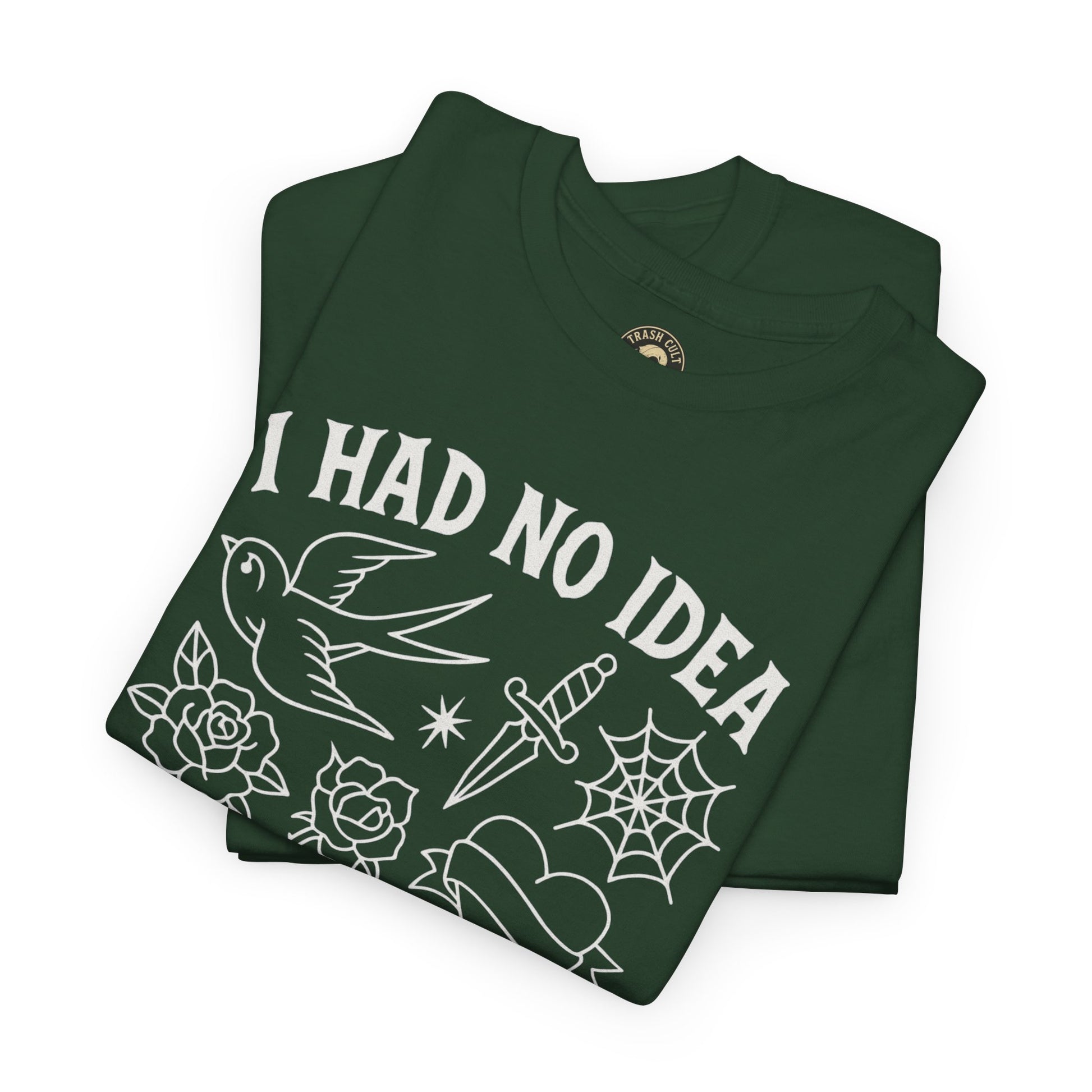 I Had No Idea These Tattoos Were Permanent Shirt – Funny Tattoo Flash Tee – Gildan 5000