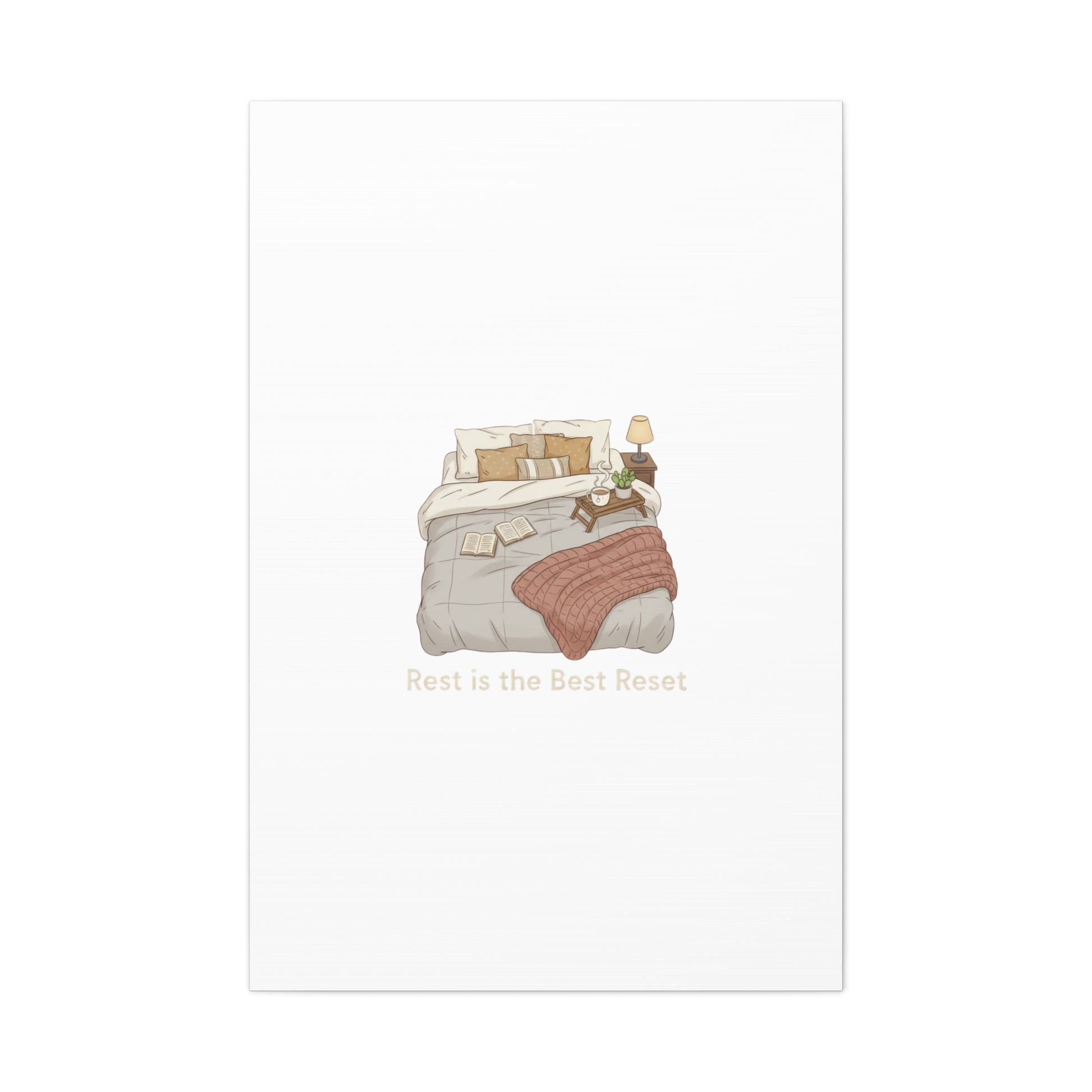Rest is the Best Reset Canvas | sleepy humor, restful vibes