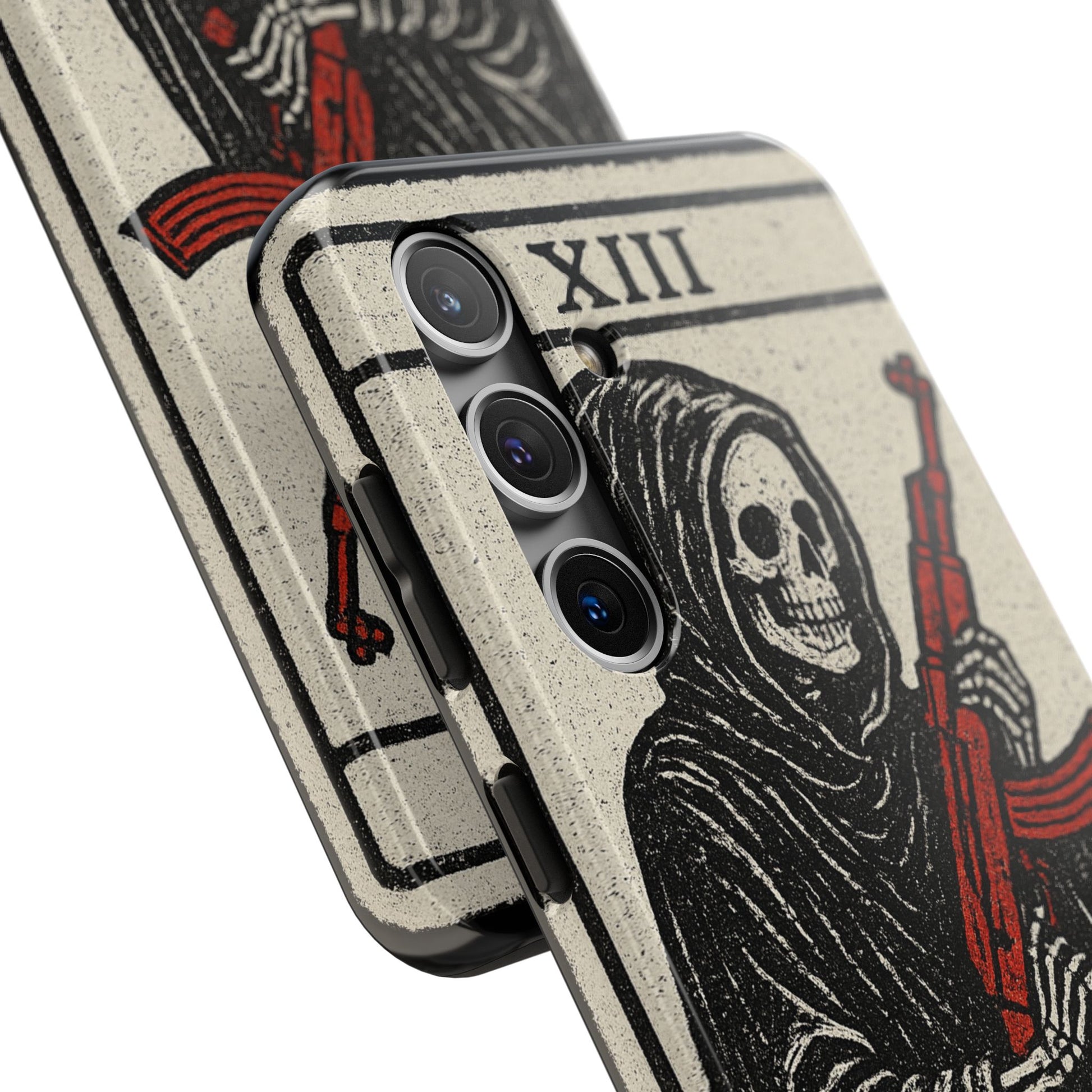 Grim Reaper Phone Case, Tough Phone Case for Gamers, Unique Smartphone Accessories, Halloween Decor, Death-Inspired Gift