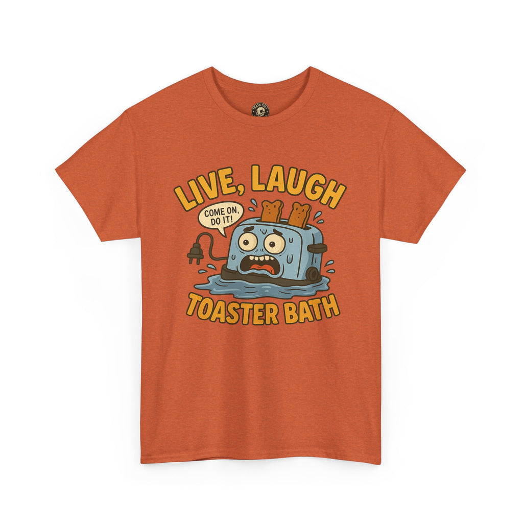 Funny Toaster Bath Tee, Humorous Unisex Shirt, Gift for Friends, Lightweight Cotton Tee, Birthday Party Outfit
